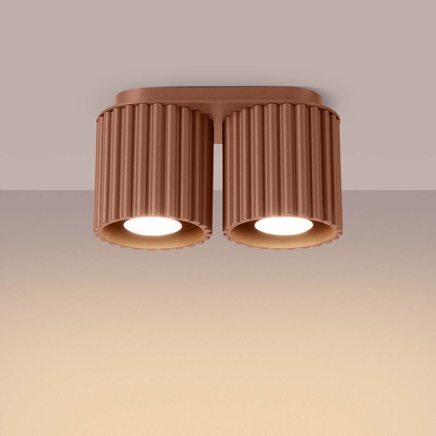 Deckenleuchte "AURA 2" – Deckenleuchte in Mokka | Dexity Lichtdesign