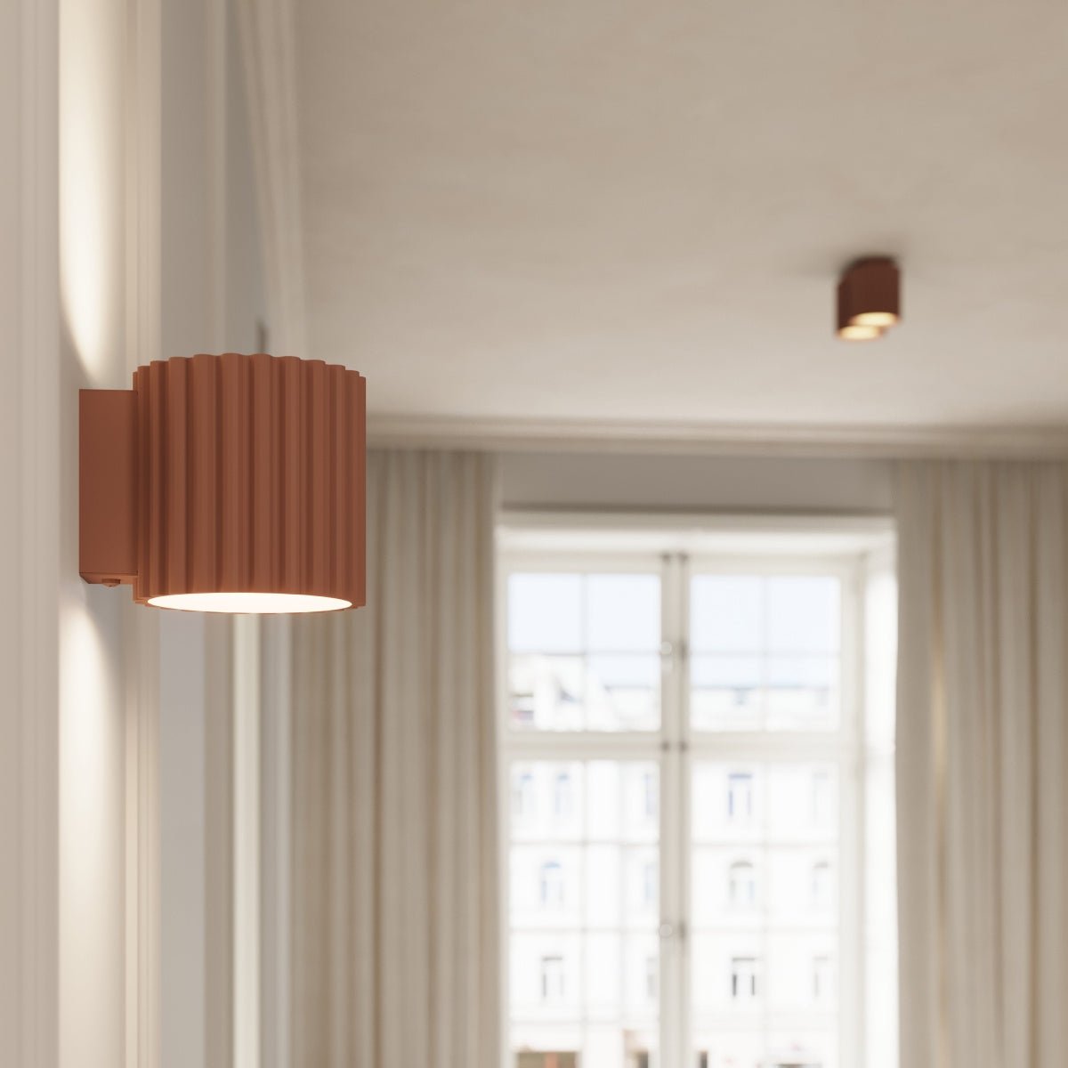 Deckenleuchte "AURA 2" – Deckenleuchte in Mokka | Dexity Lichtdesign