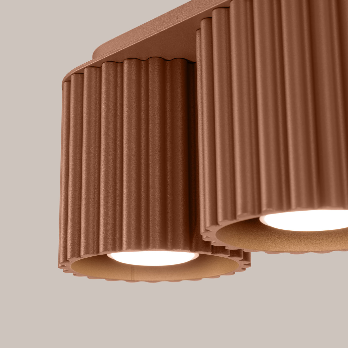 Deckenleuchte "AURA 2" – Deckenleuchte in Mokka | Dexity Lichtdesign