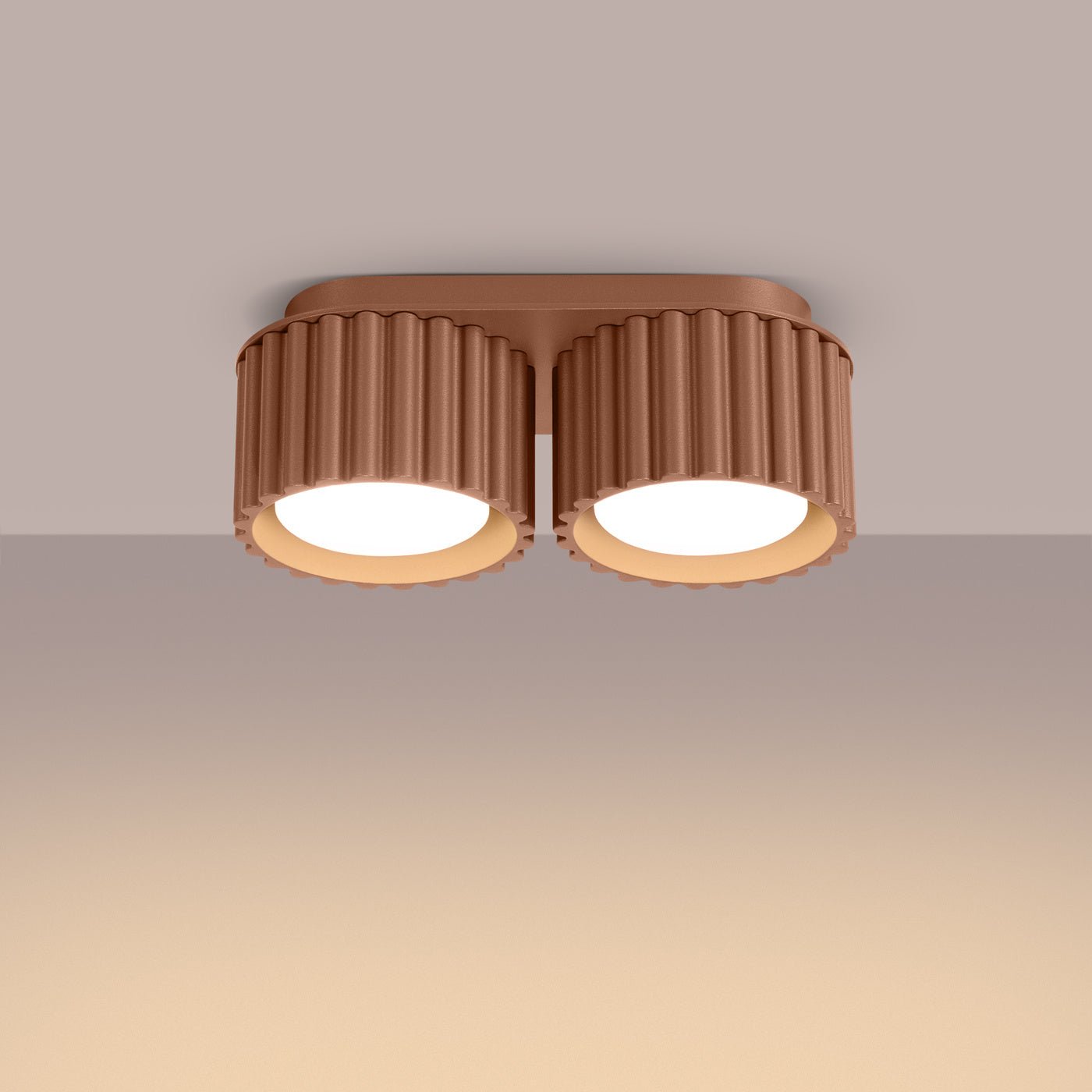 Deckenleuchte "AURA 2" – Deckenleuchte in Mokka | Dexity Lichtdesign