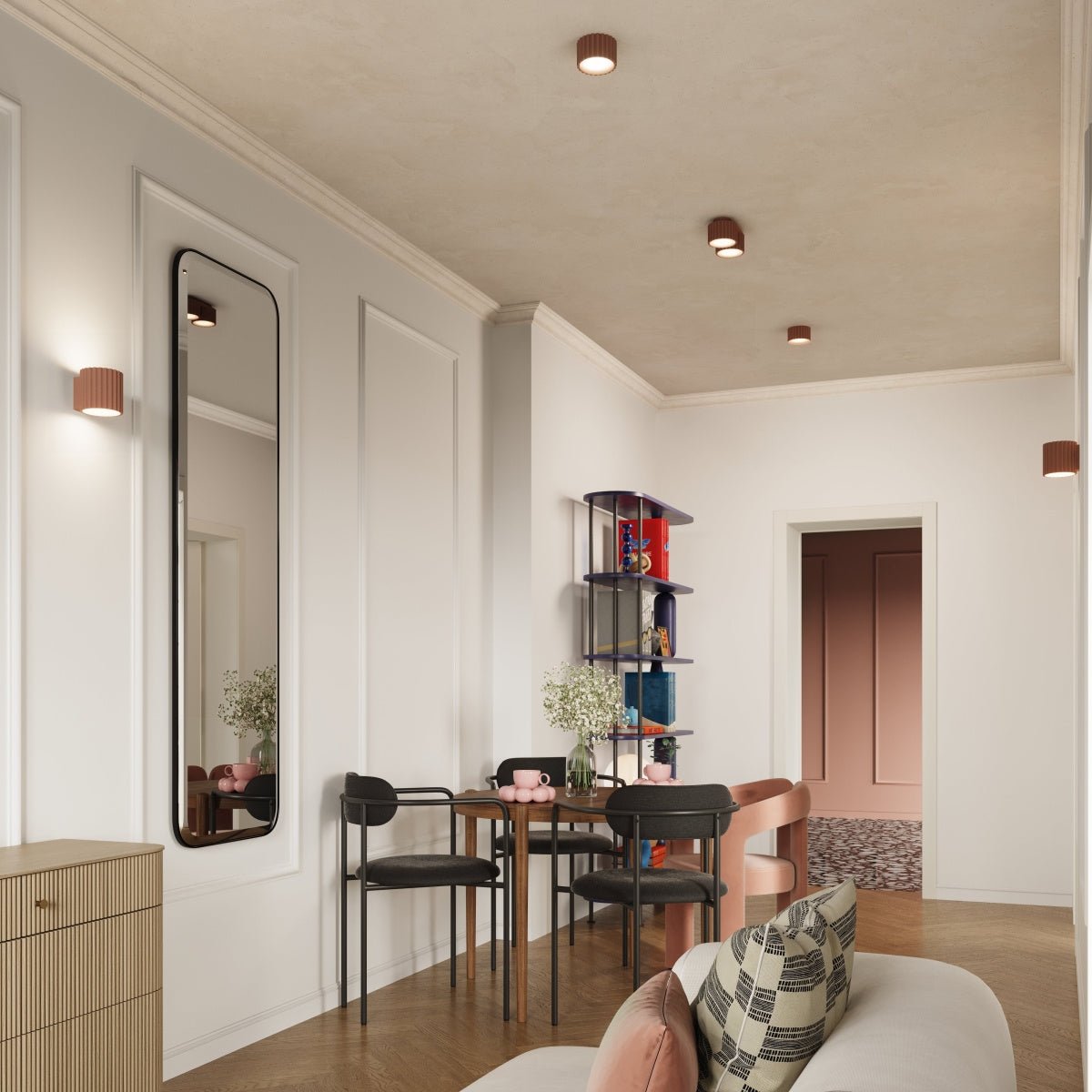Deckenleuchte "AURA 2" – Deckenleuchte in Mokka | Dexity Lichtdesign