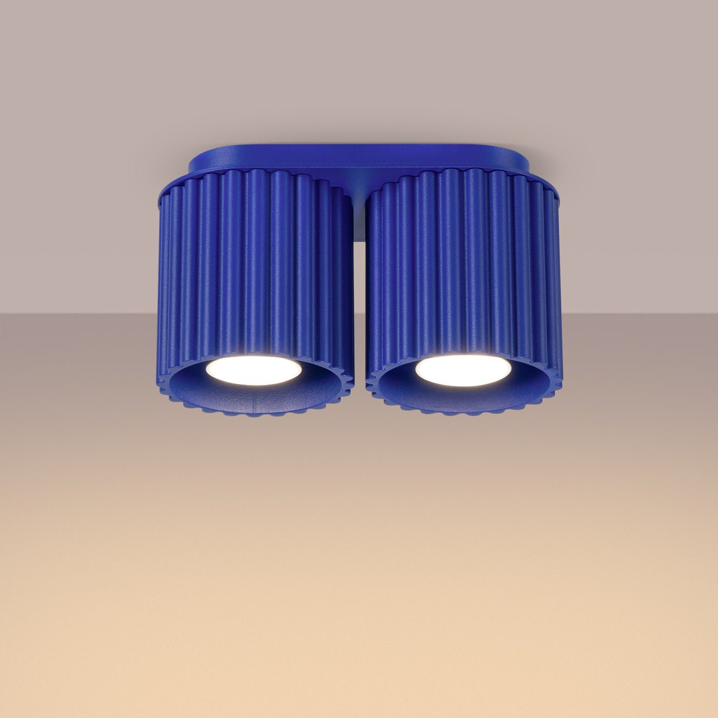 Deckenleuchte "AURA 2" – Deckenleuchte in Ultramarin | Dexity Lichtdesign