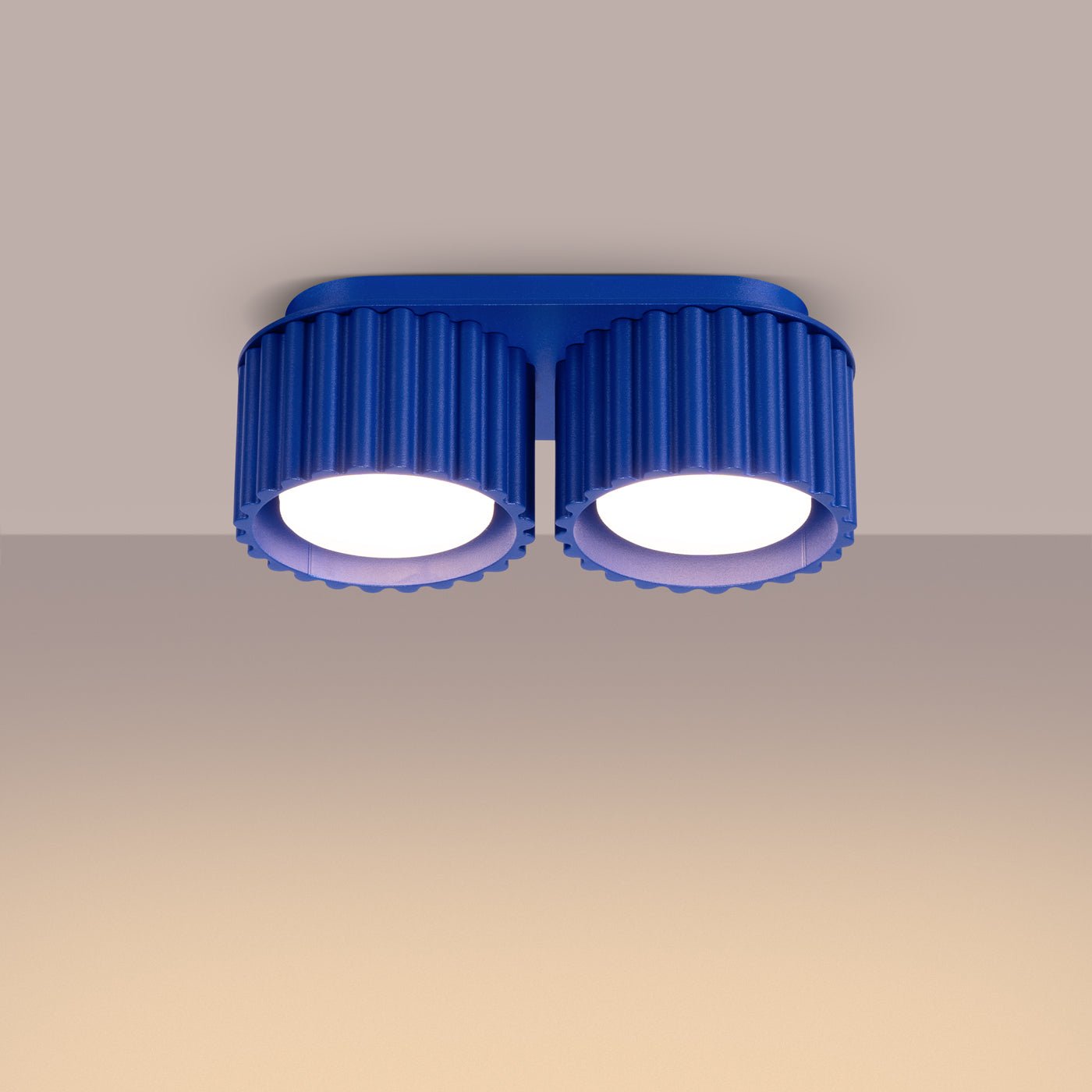 Deckenleuchte "AURA 2" – Deckenleuchte in Ultramarin | Dexity Lichtdesign
