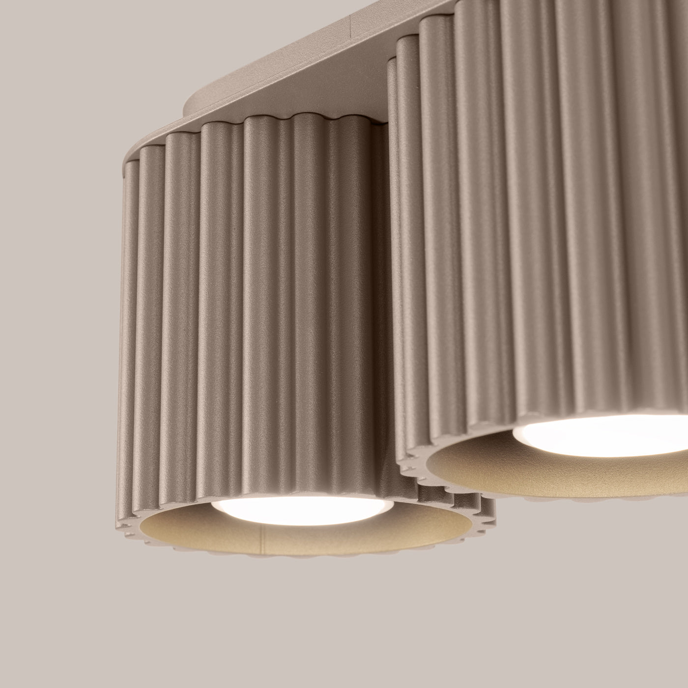 Deckenleuchte "AURA 2" – Deckenleuchte in Taupe | Dexity Lichtdesign