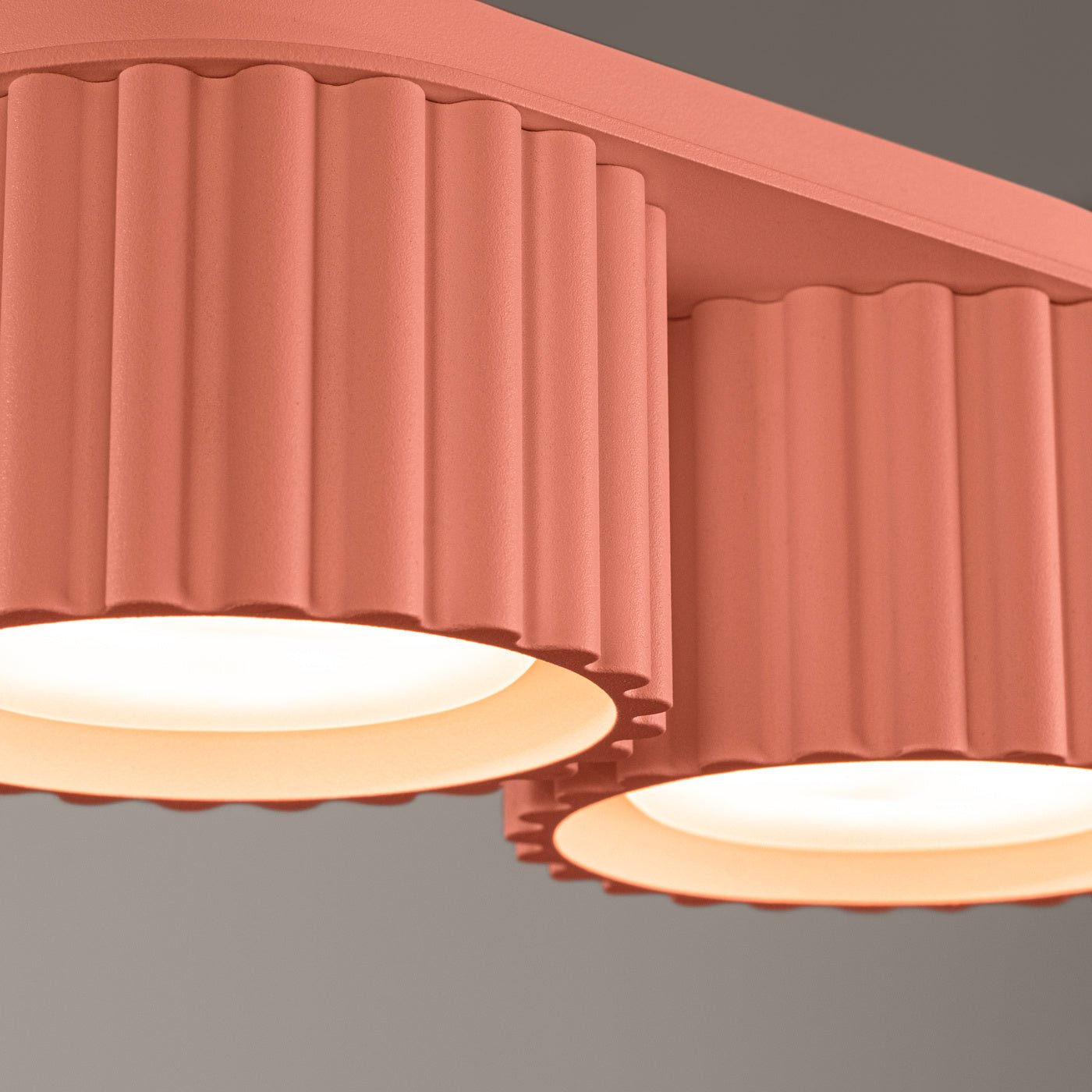Deckenleuchte "AURA 2" – Deckenleuchte in Apricot | Dexity Lichtdesign