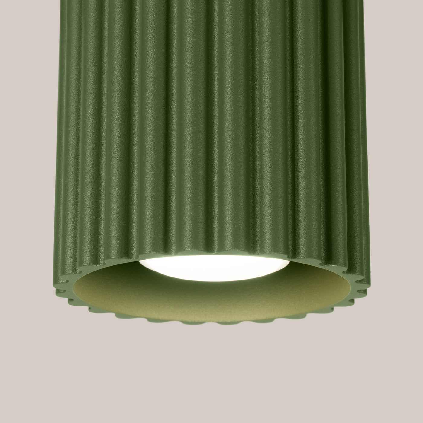 Deckenleuchte "AURA" – Deckenleuchte in Olivgrün | Dexity Lichtdesign