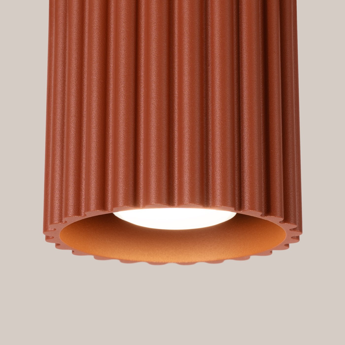 Deckenleuchte "AURA" – Deckenleuchte in Roter Ocker | Dexity Lichtdesign