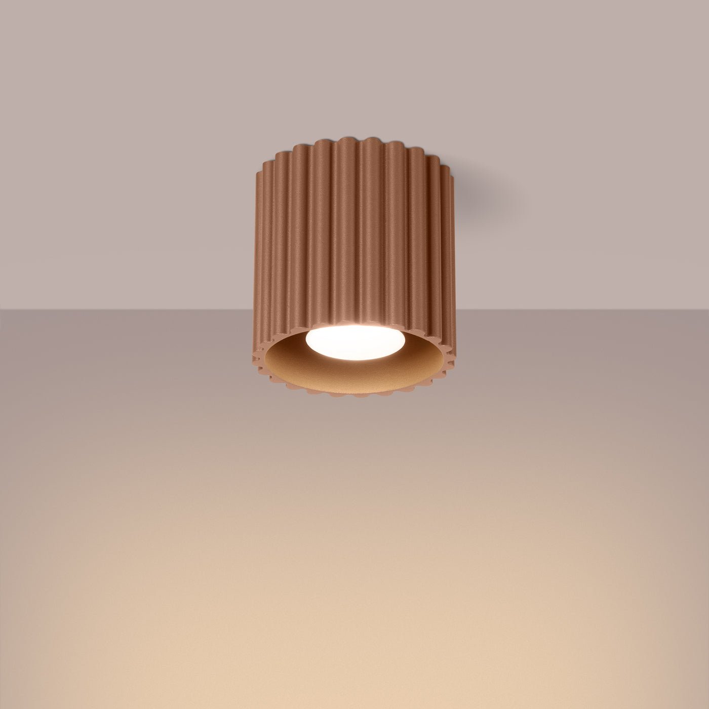 Deckenleuchte "AURA" – Deckenleuchte in Mokka | Dexity Lichtdesign