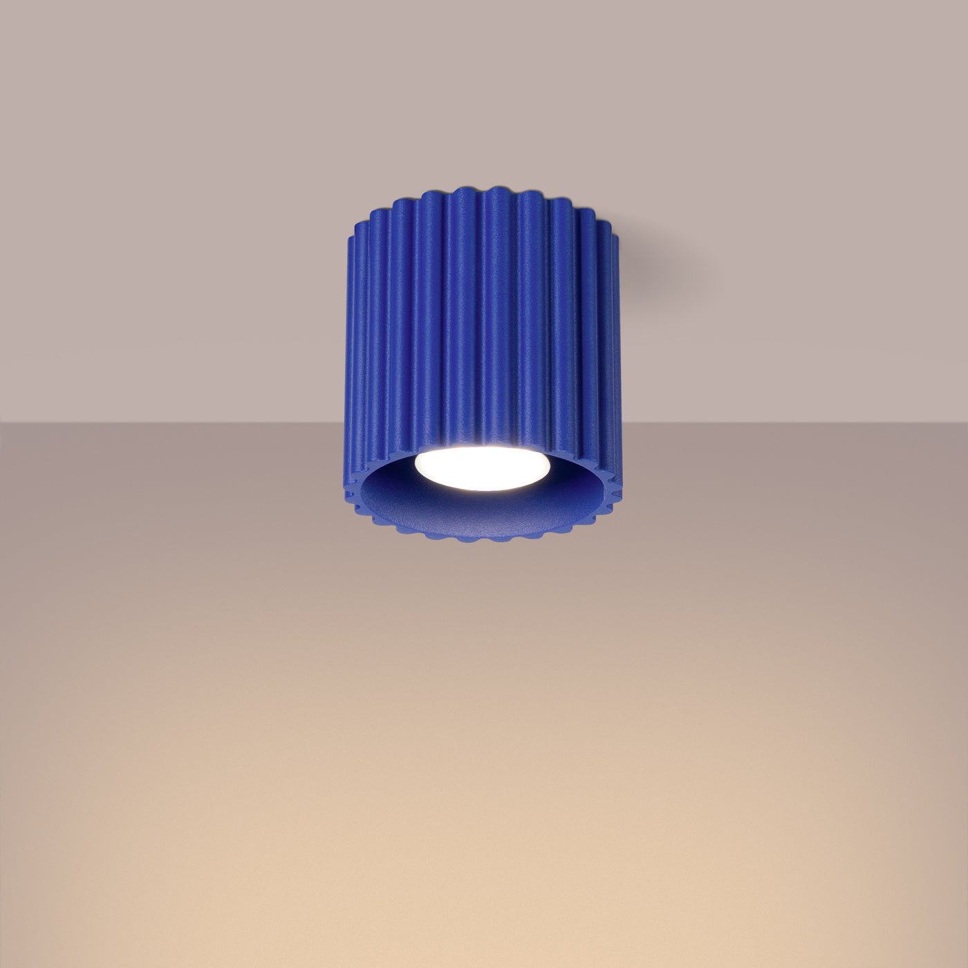 Deckenleuchte "AURA" – Deckenleuchte in Ultramarin | Dexity Lichtdesign