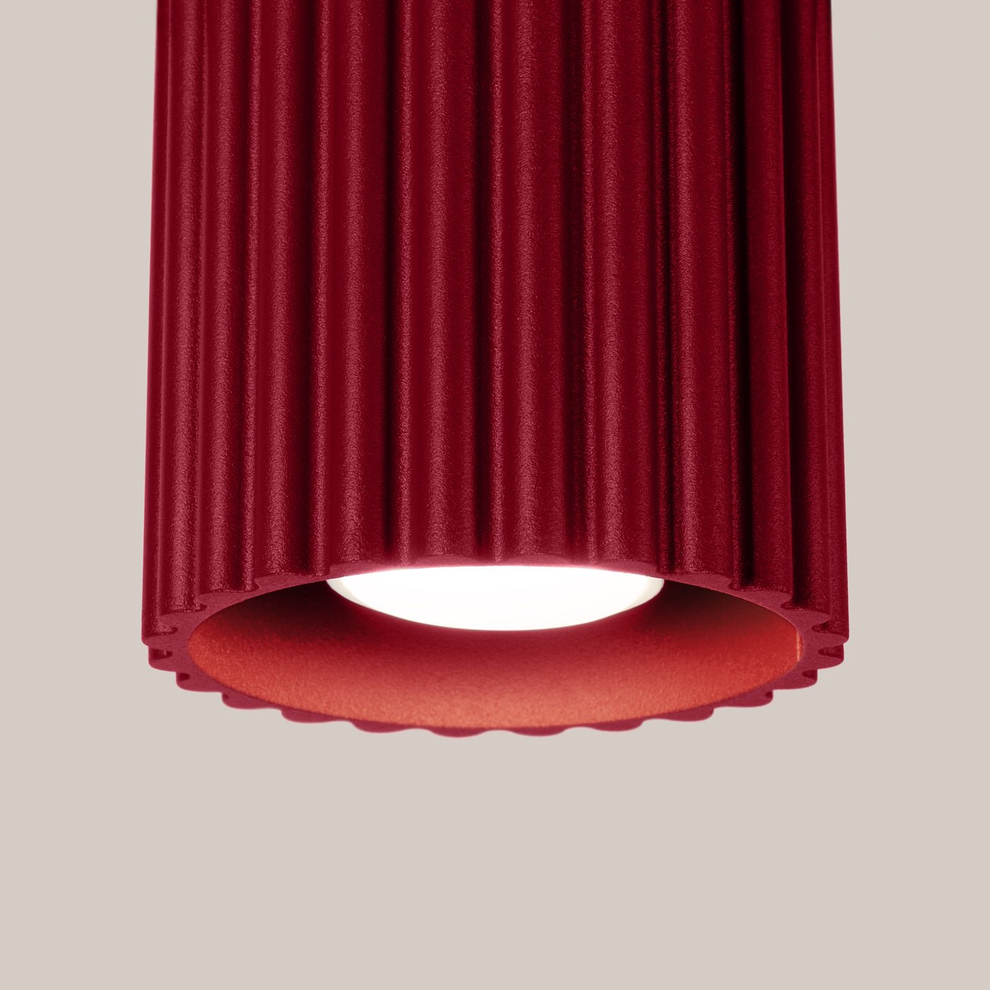 Deckenleuchte "AURA" – Deckenleuchte in Burgunderrot | Dexity Lichtdesign