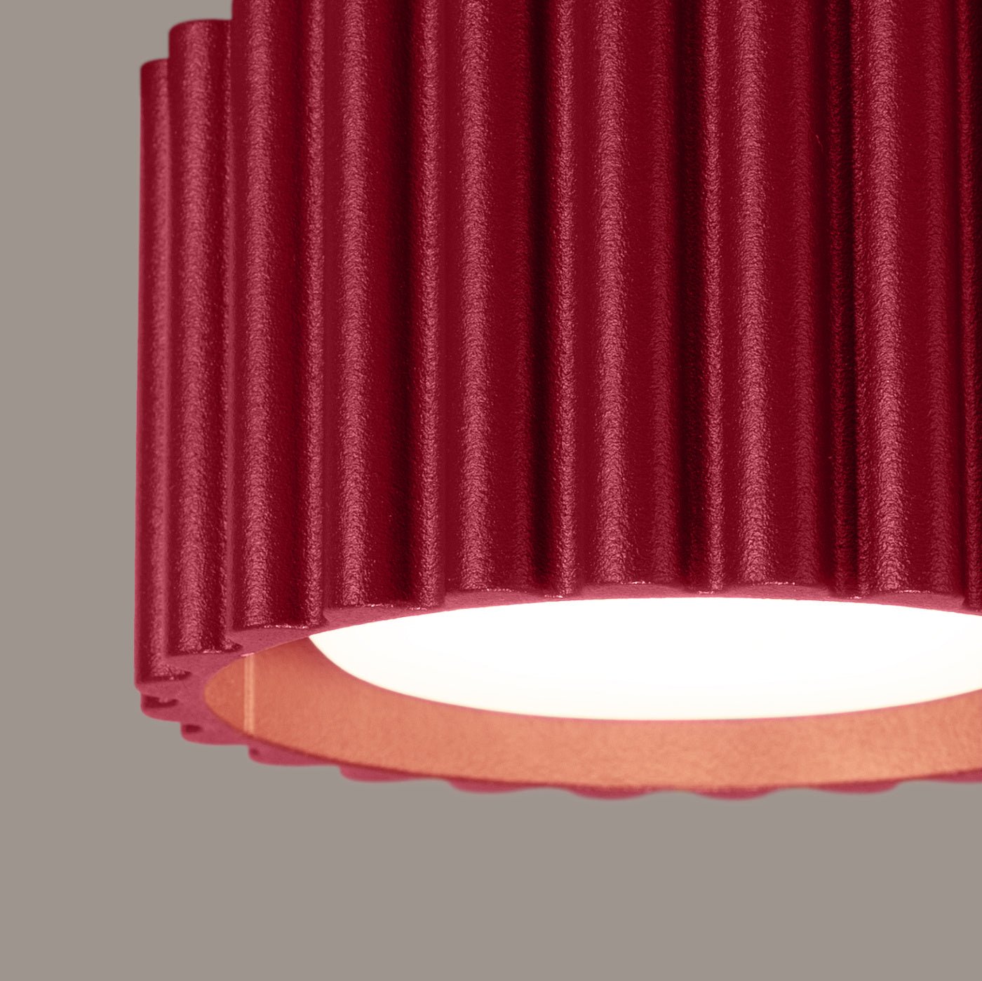 Deckenleuchte "AURA" – Deckenleuchte in Burgunderrot | Dexity Lichtdesign