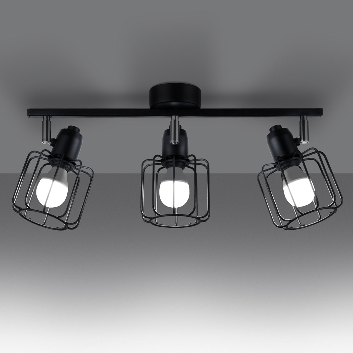Deckenleuchte "BELUCI 3" – Deckenlampen in Schwarz | Dexity Lichtdesign