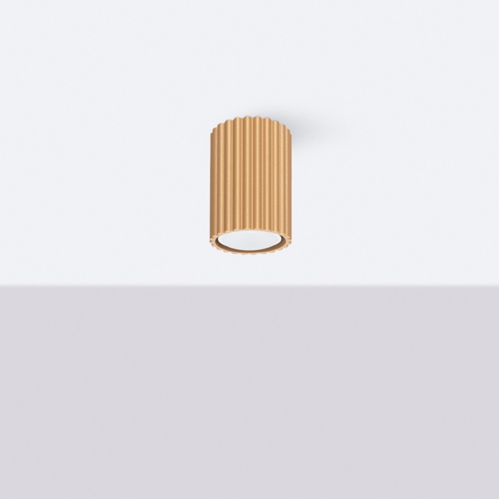 Deckenleuchte "KARBON 10" – Deckenleuchte in Golden | Dexity Lichtdesign