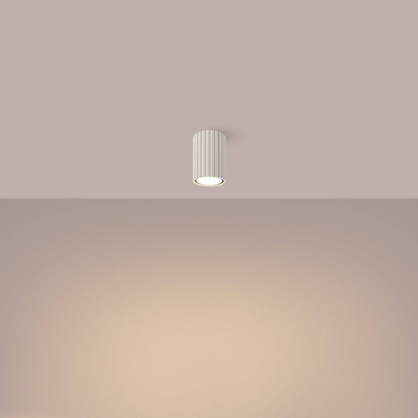 Deckenleuchte "KARBON 10" – Deckenleuchte in Beige | Dexity Lichtdesign