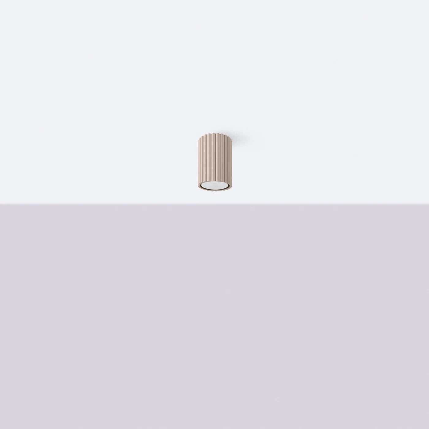 Deckenleuchte "KARBON 10" – Deckenleuchte in Taupe | Dexity Lichtdesign
