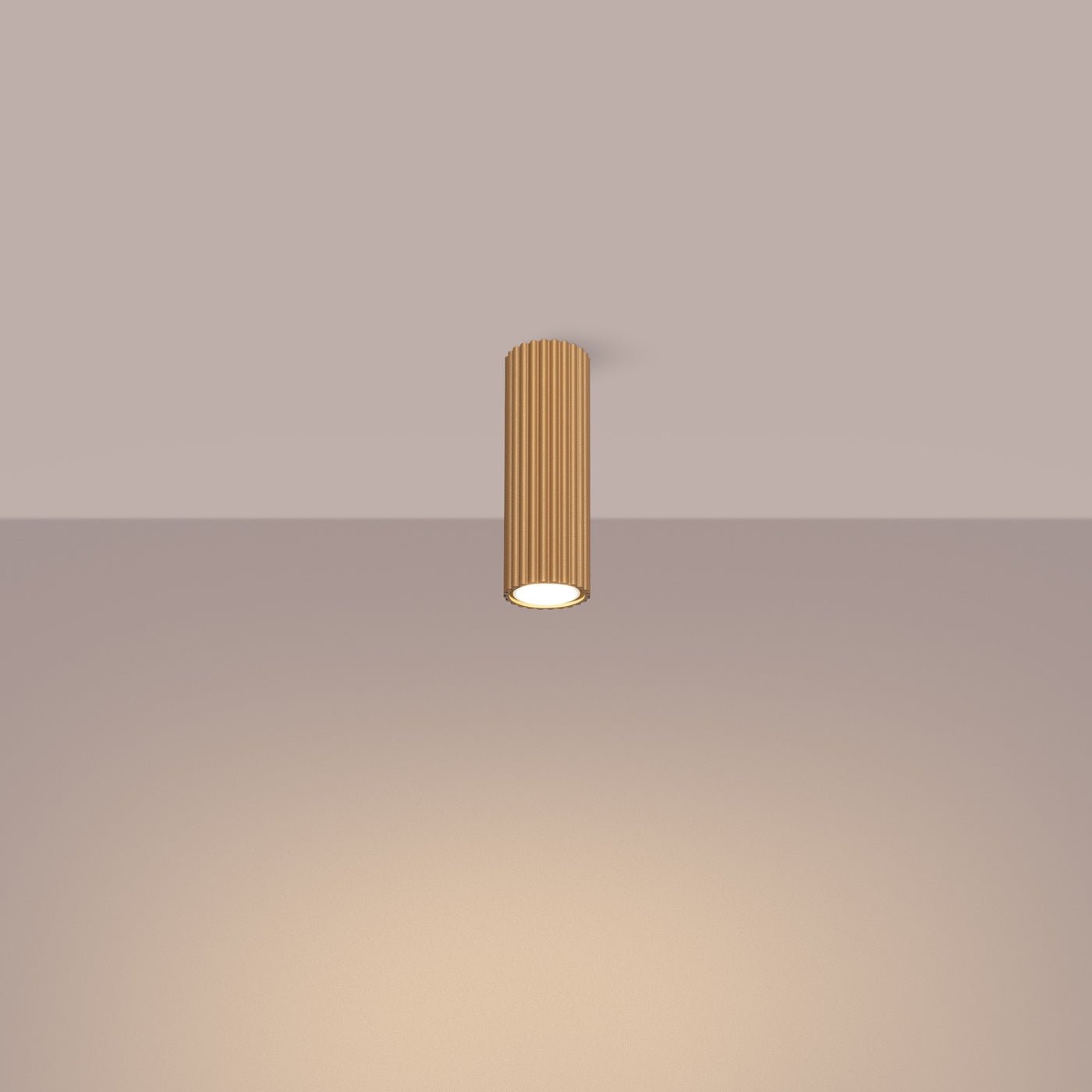 Deckenleuchte "KARBON 20" – Deckenleuchte in Golden | Dexity Lichtdesign