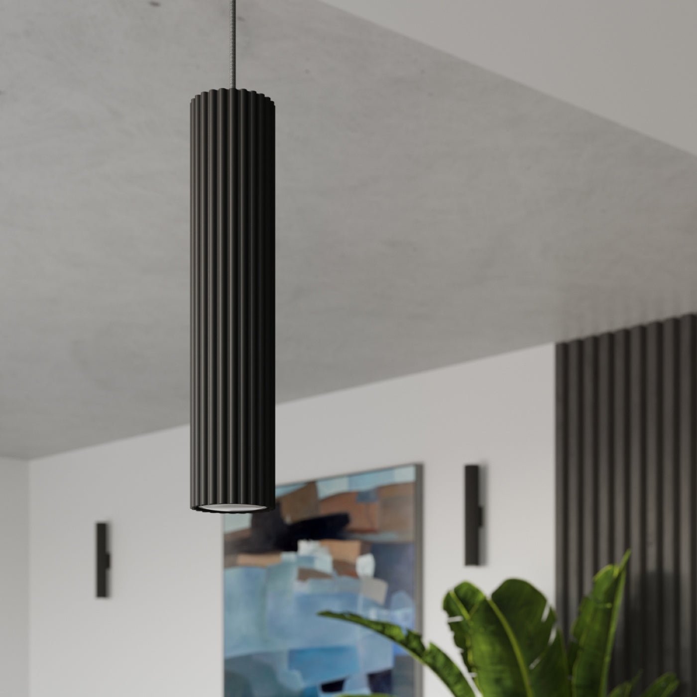 Deckenleuchte "KARBON 20" – Deckenleuchte in Schwarz | Dexity Lichtdesign