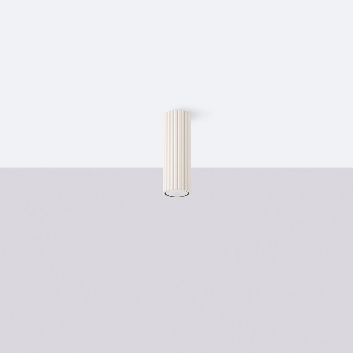 Deckenleuchte "KARBON 20" – Deckenleuchte in Beige | Dexity Lichtdesign