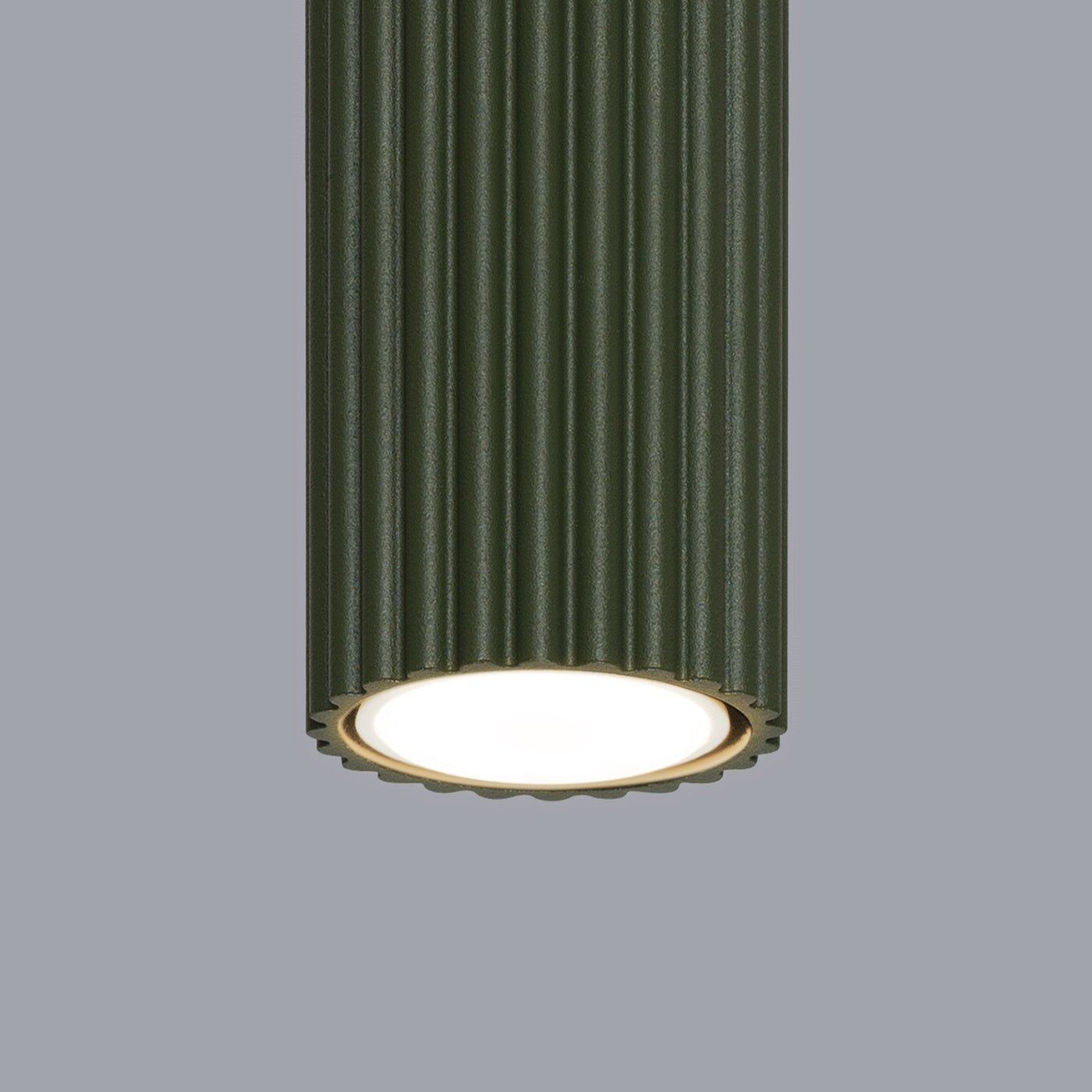 Deckenleuchte "KARBON 20" – Deckenleuchte in Olivgrün | Dexity Lichtdesign
