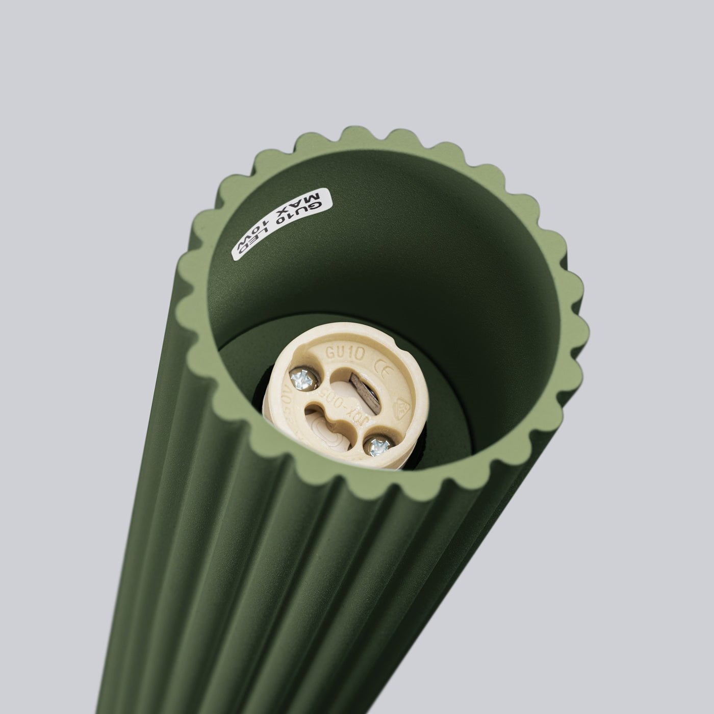 Deckenleuchte "KARBON 20" – Deckenleuchte in Olivgrün | Dexity Lichtdesign
