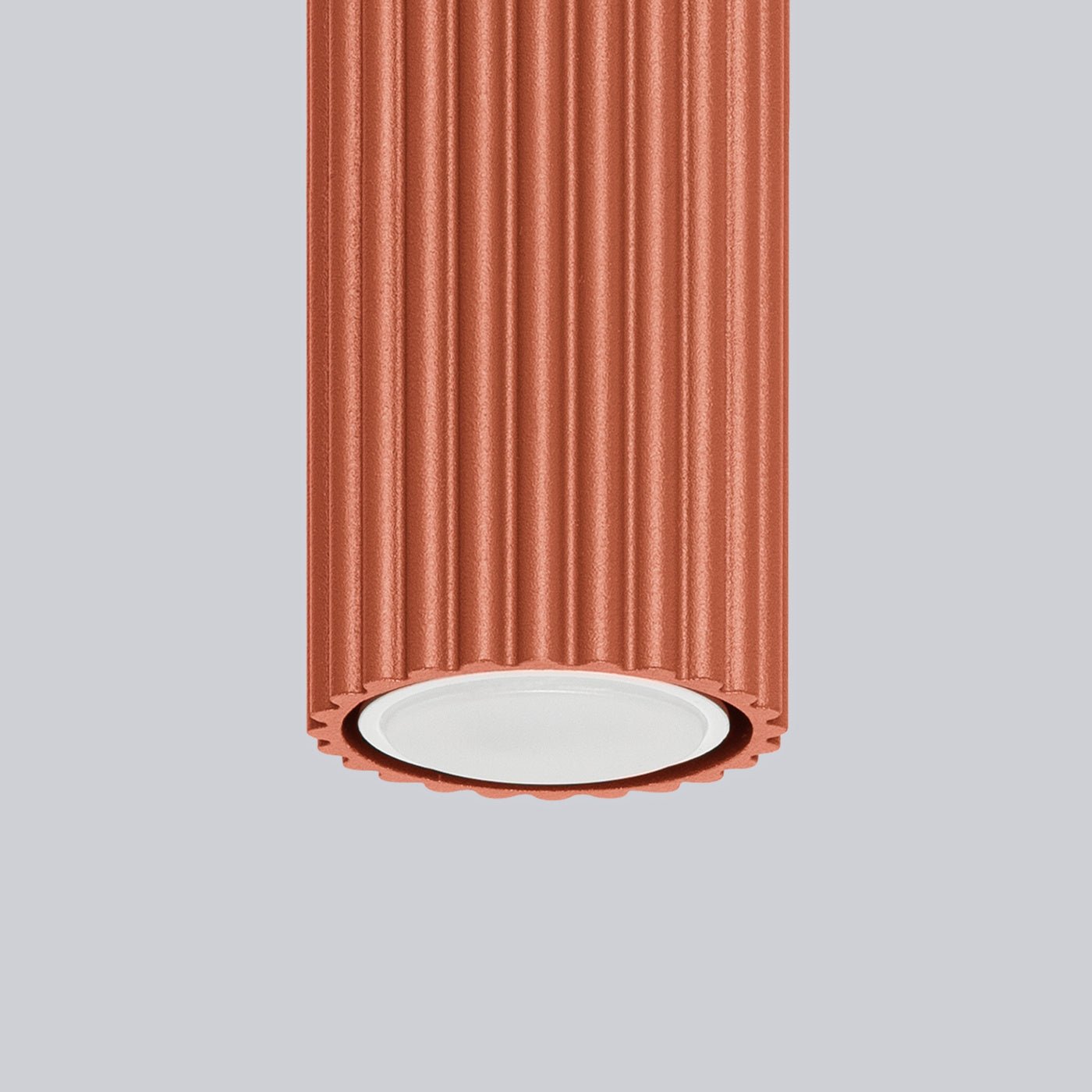 Deckenleuchte "KARBON 20" – Deckenleuchte in Roter Ocker | Dexity Lichtdesign