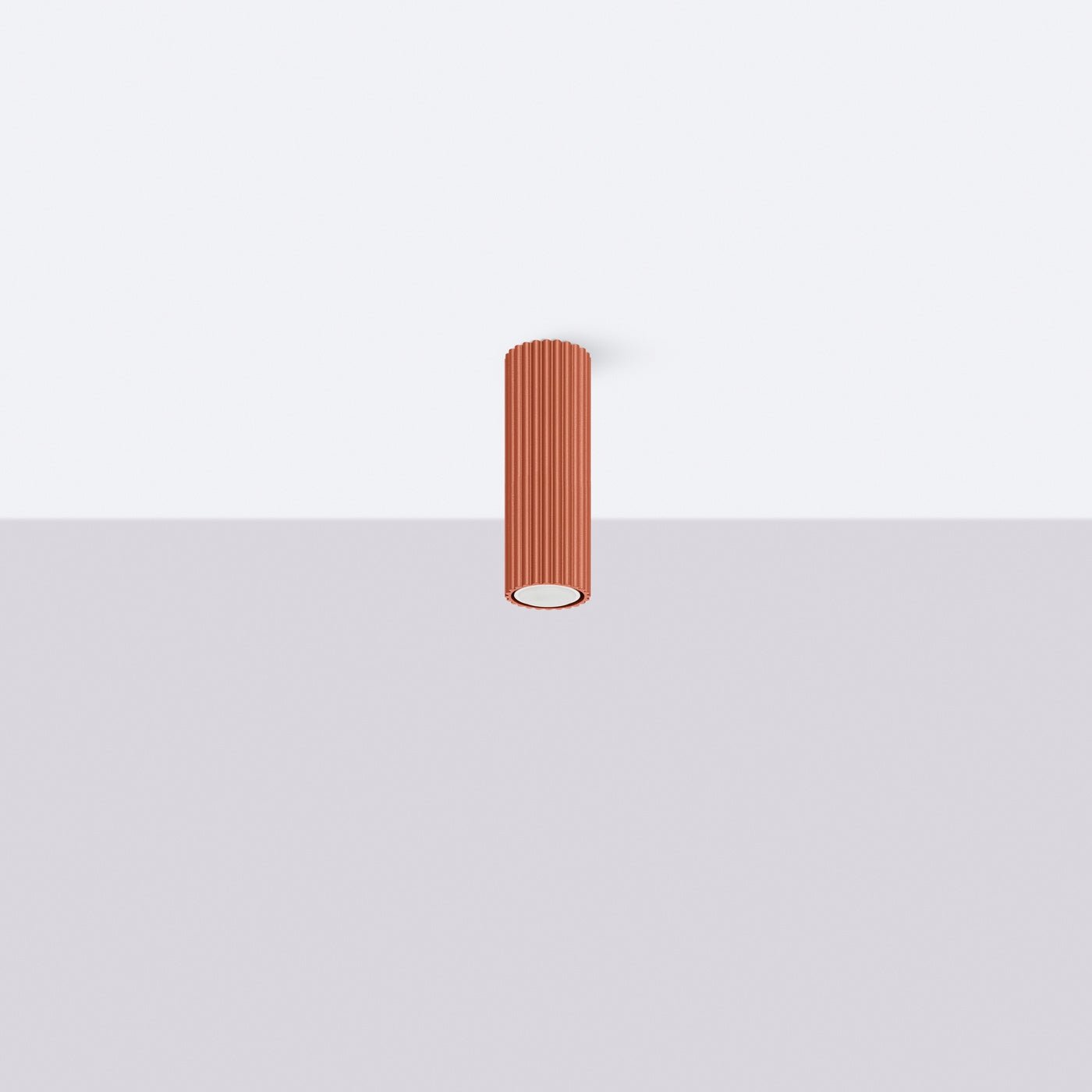 Deckenleuchte "KARBON 20" – Deckenleuchte in Roter Ocker | Dexity Lichtdesign