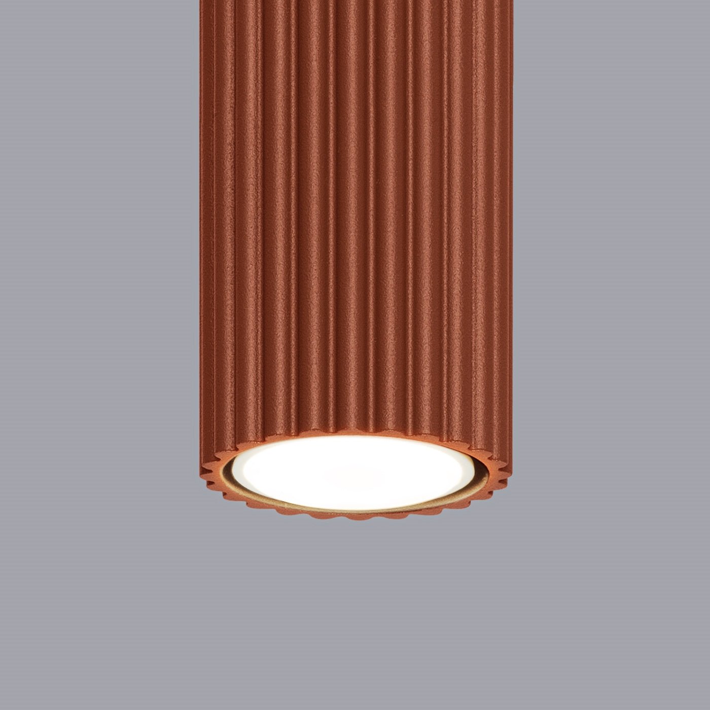 Deckenleuchte "KARBON 20" – Deckenleuchte in Roter Ocker | Dexity Lichtdesign
