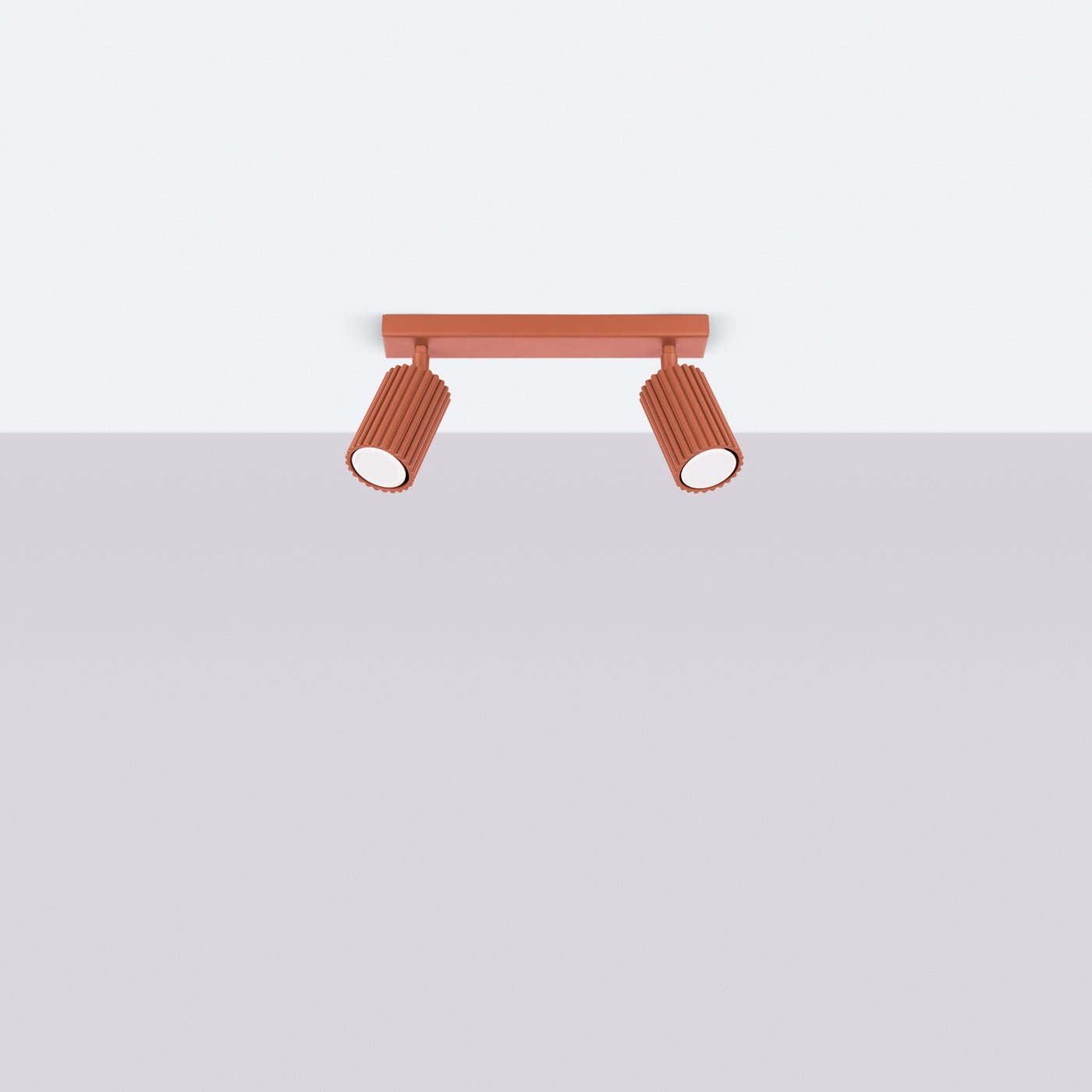 Deckenleuchte "KARBON 2" – Deckenleuchte in Roter Ocker | Dexity Lichtdesign