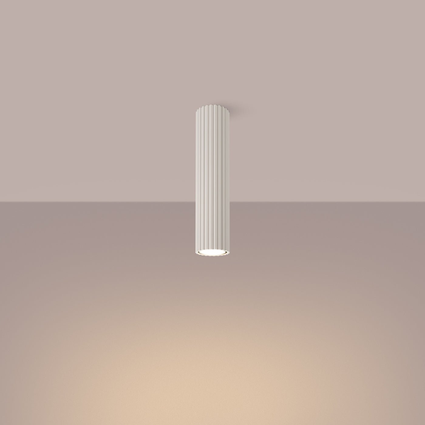 Deckenleuchte "KARBON 30" – Deckenleuchte in Beige | Dexity Lichtdesign