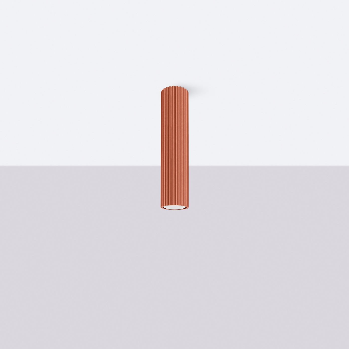 Deckenleuchte "KARBON 30" – Deckenleuchte in Roter Ocker | Dexity Lichtdesign