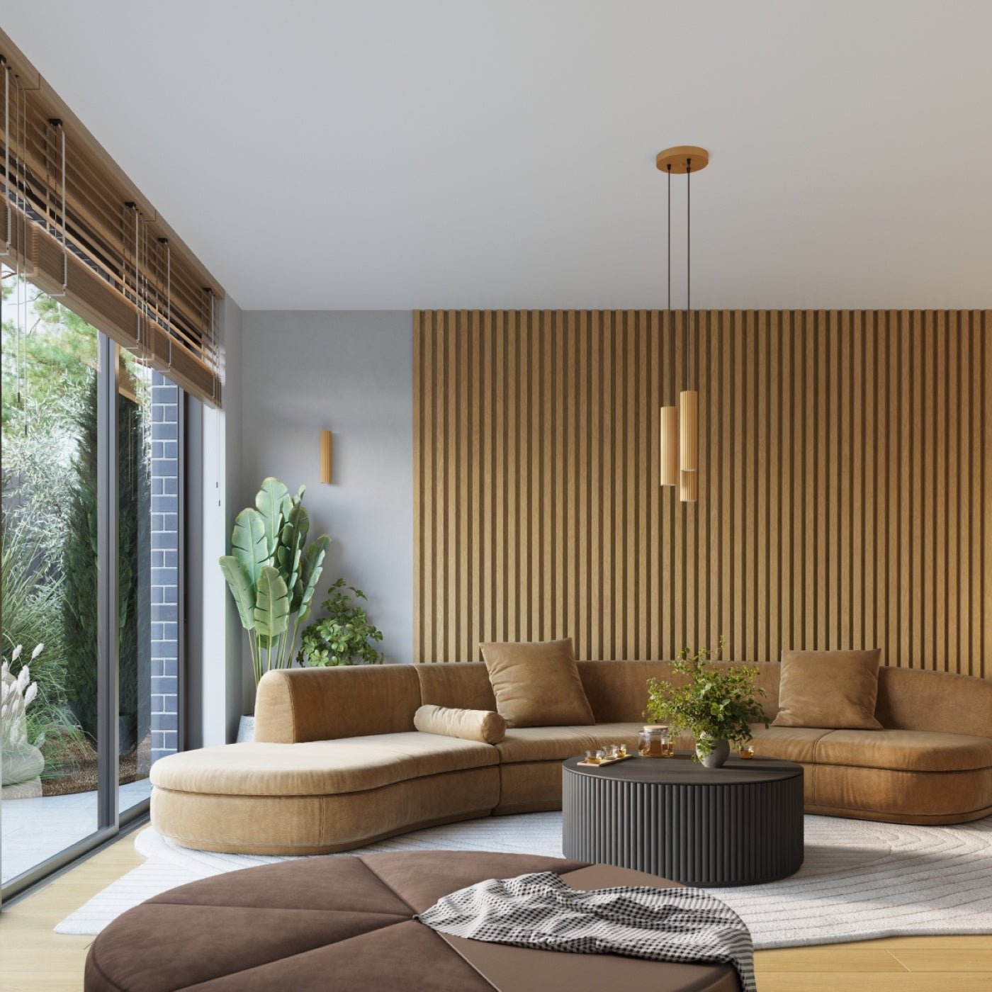 Deckenleuchte "KARBON 3L" – Deckenleuchte in Golden | Dexity Lichtdesign