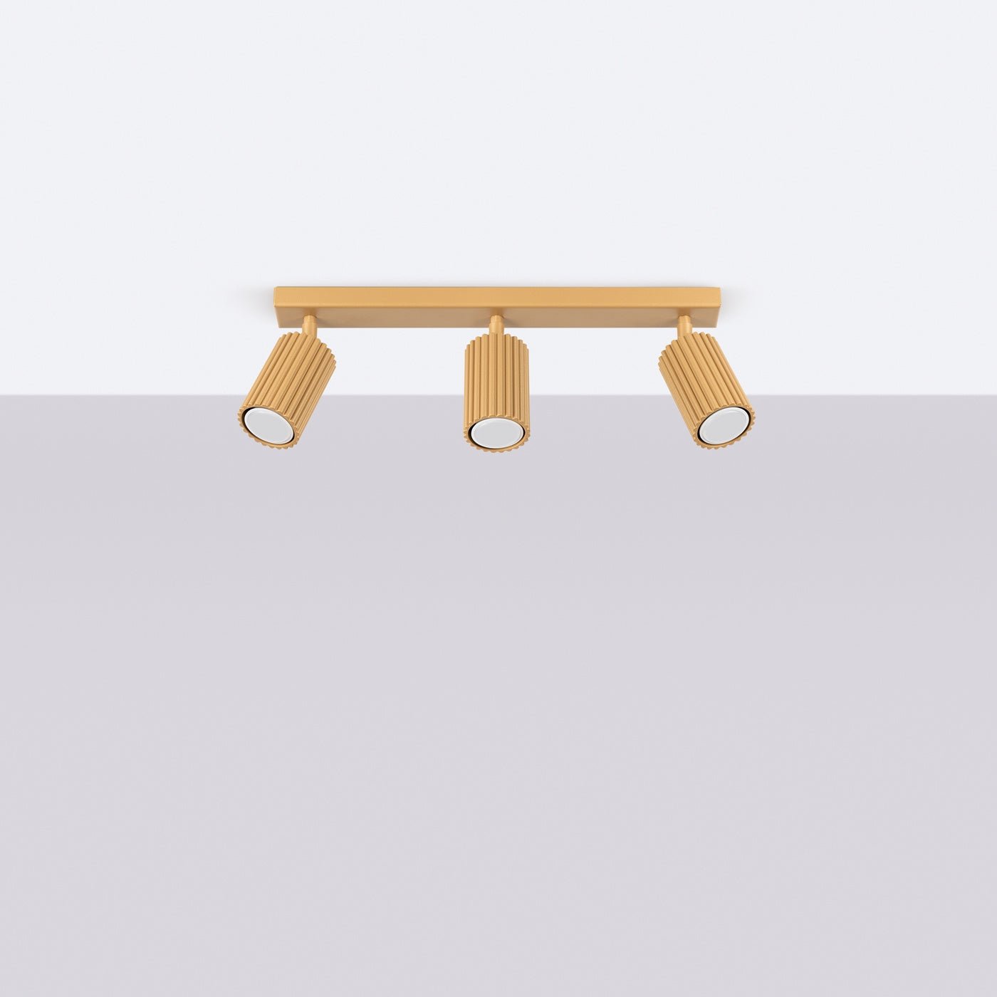 Deckenleuchte "KARBON 3L" – Deckenleuchte in Golden | Dexity Lichtdesign