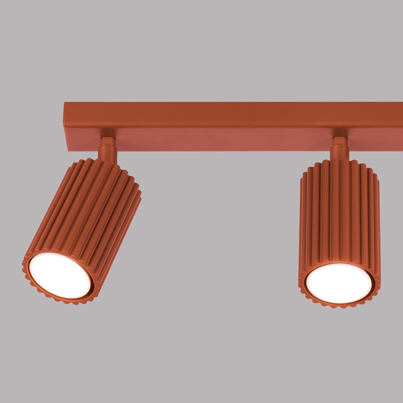 Deckenleuchte "KARBON 3L" – Deckenleuchte in Roter Ocker | Dexity Lichtdesign