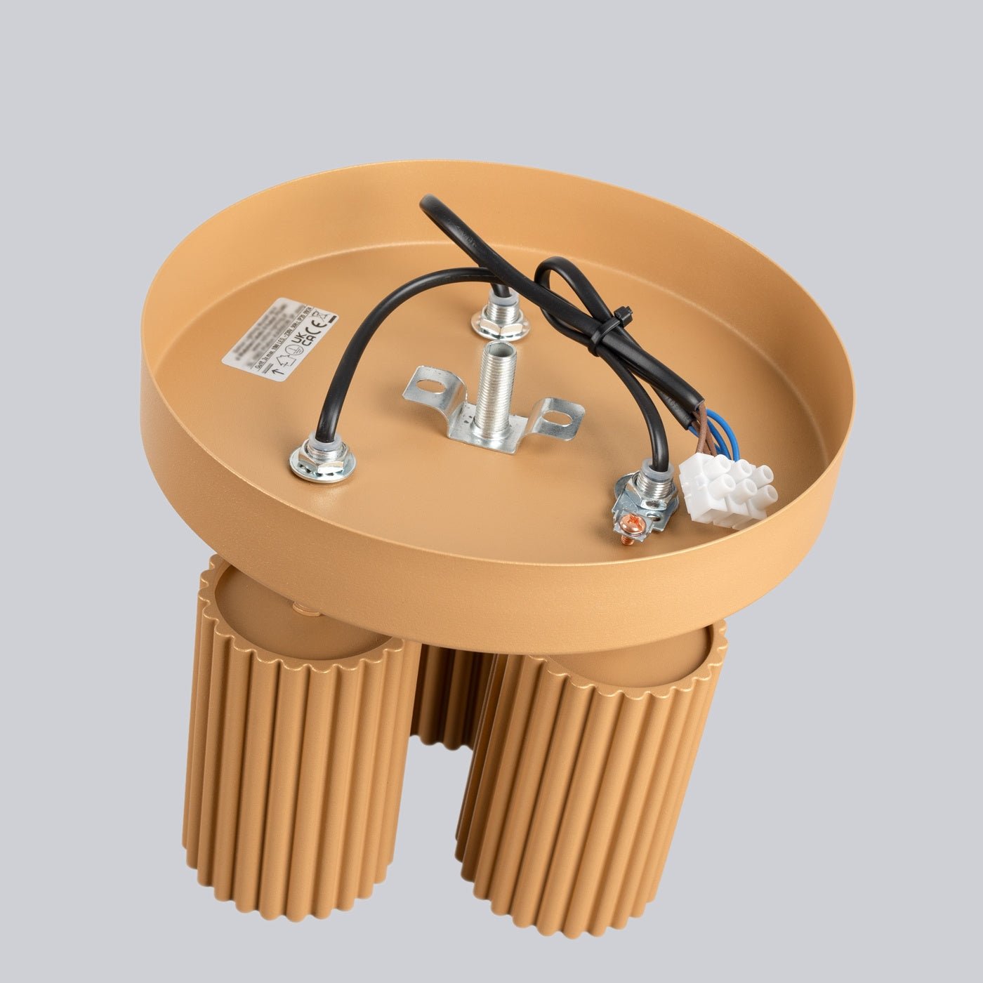 Deckenleuchte "KARBON 3P" – Deckenleuchte in Golden | Dexity Lichtdesign