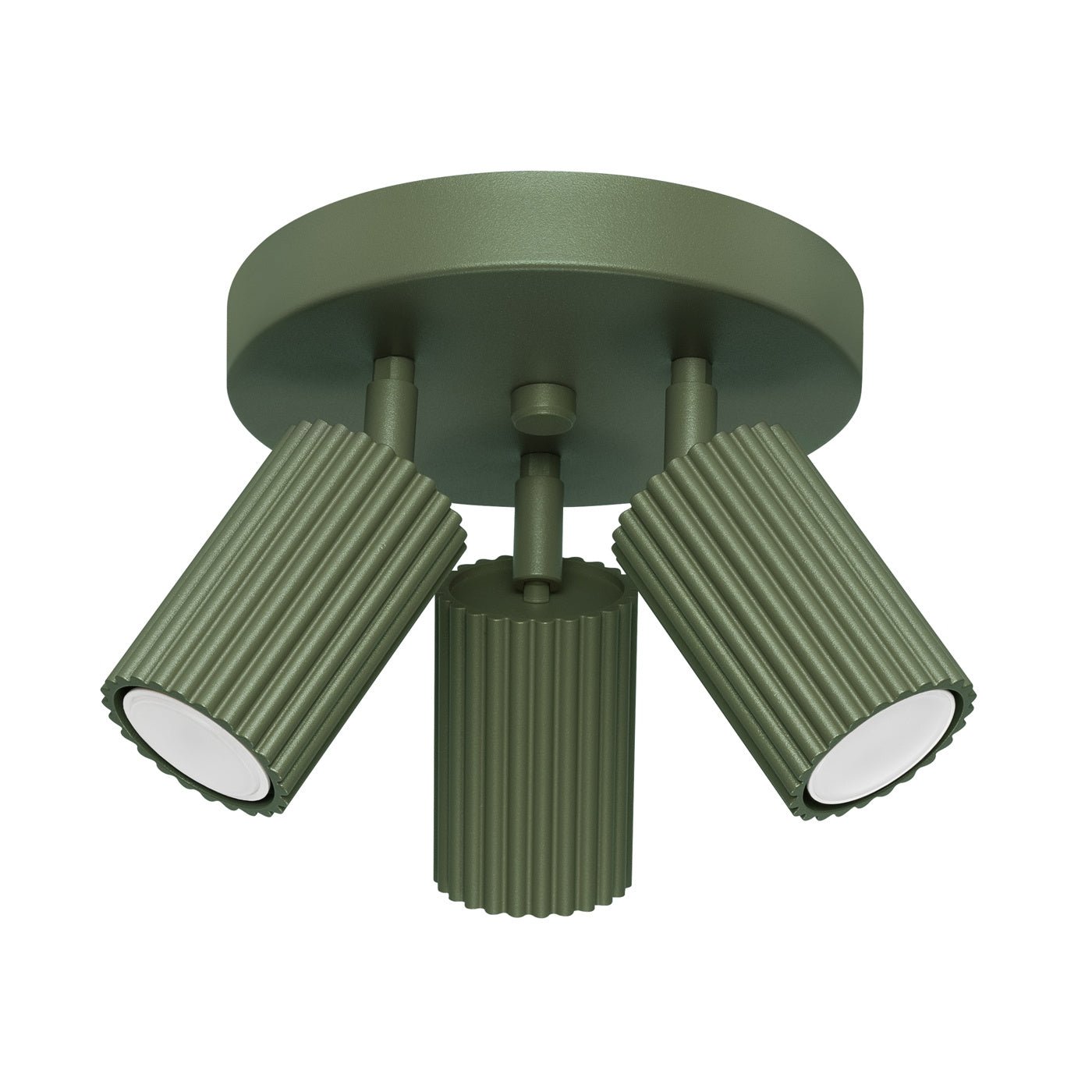Deckenleuchte "KARBON 3P" – Deckenleuchte in Olivgrün | Dexity Lichtdesign