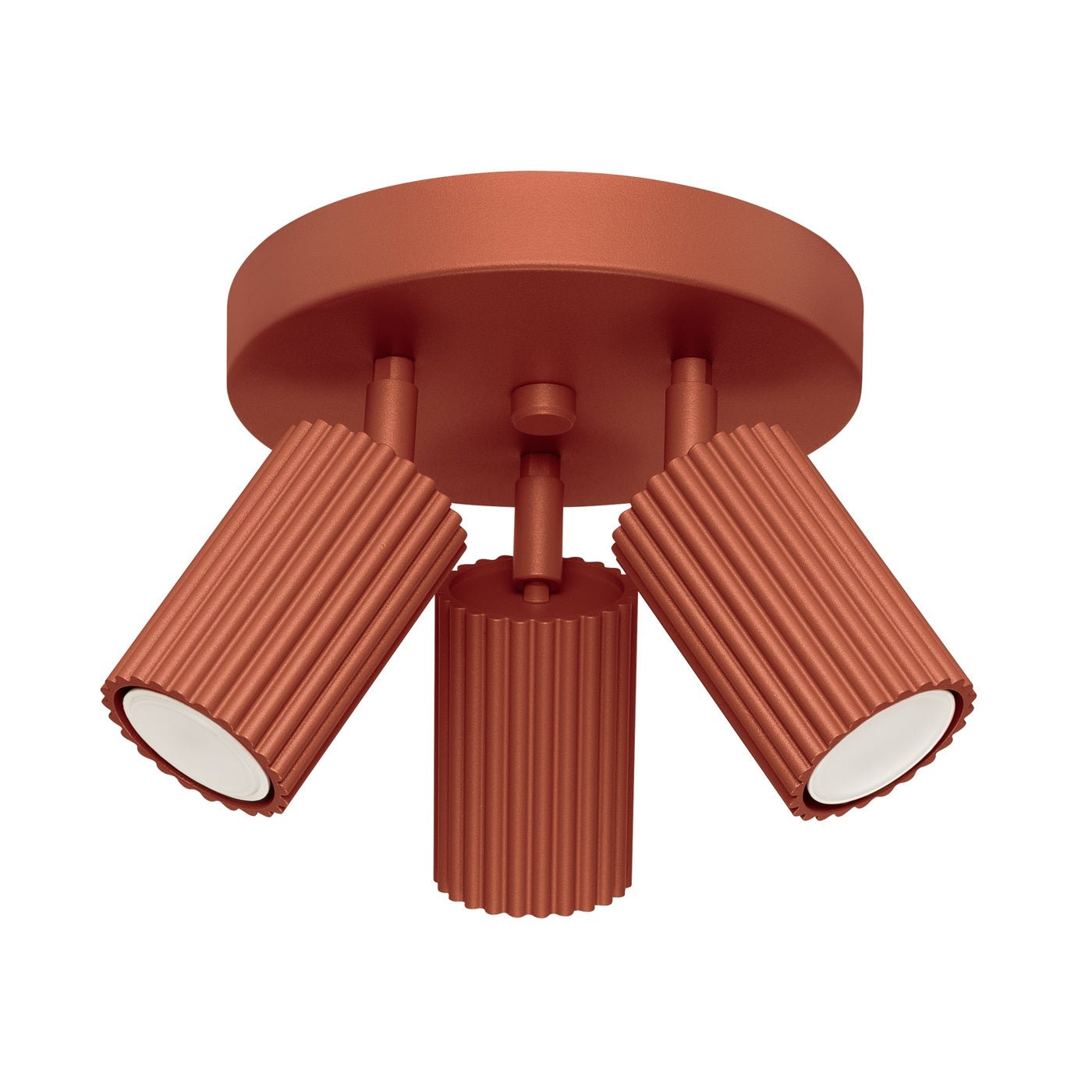 Deckenleuchte "KARBON 3P" – Deckenleuchte in Roter Ocker | Dexity Lichtdesign