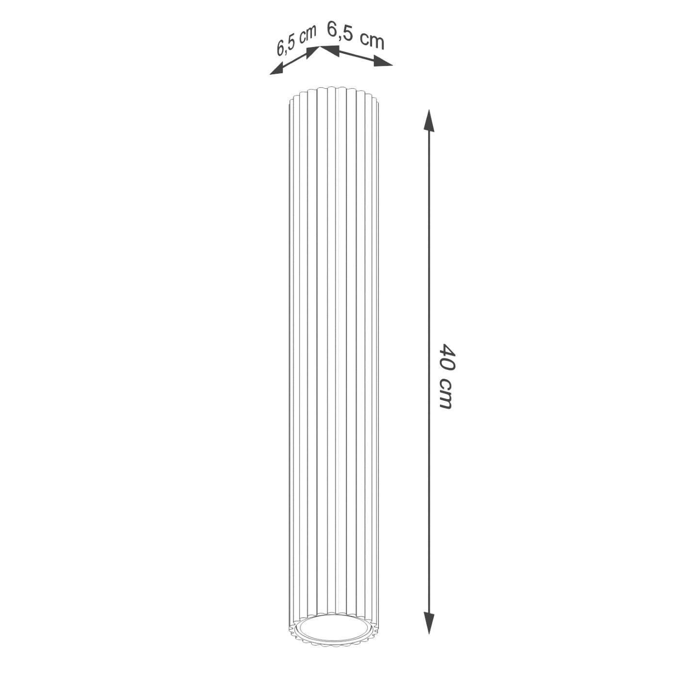 Deckenleuchte "KARBON 40" – Deckenleuchte in Olivgrün | Dexity Lichtdesign