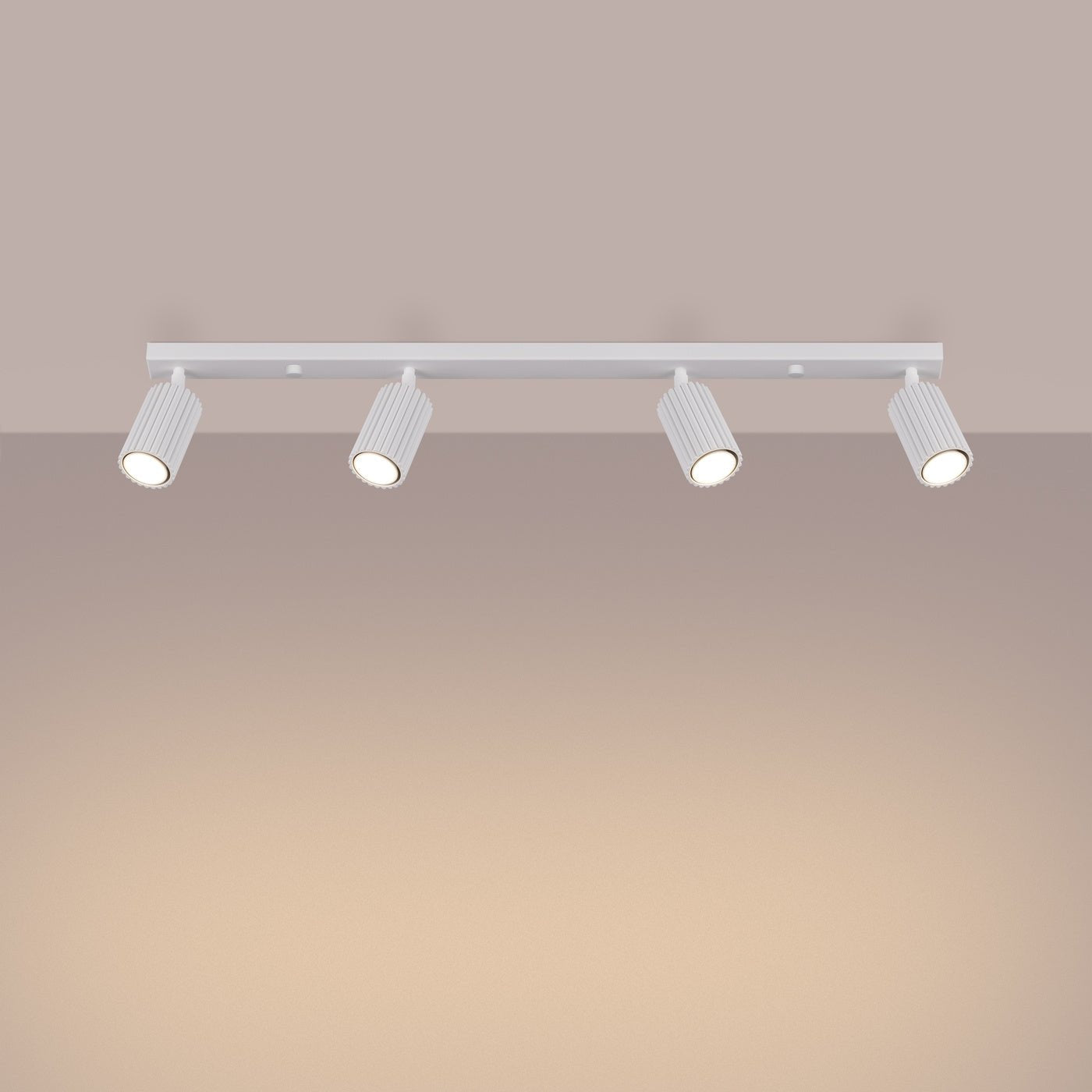 Deckenleuchte "KARBON 4L" – Deckenleuchte in Weiß | Dexity Lichtdesign