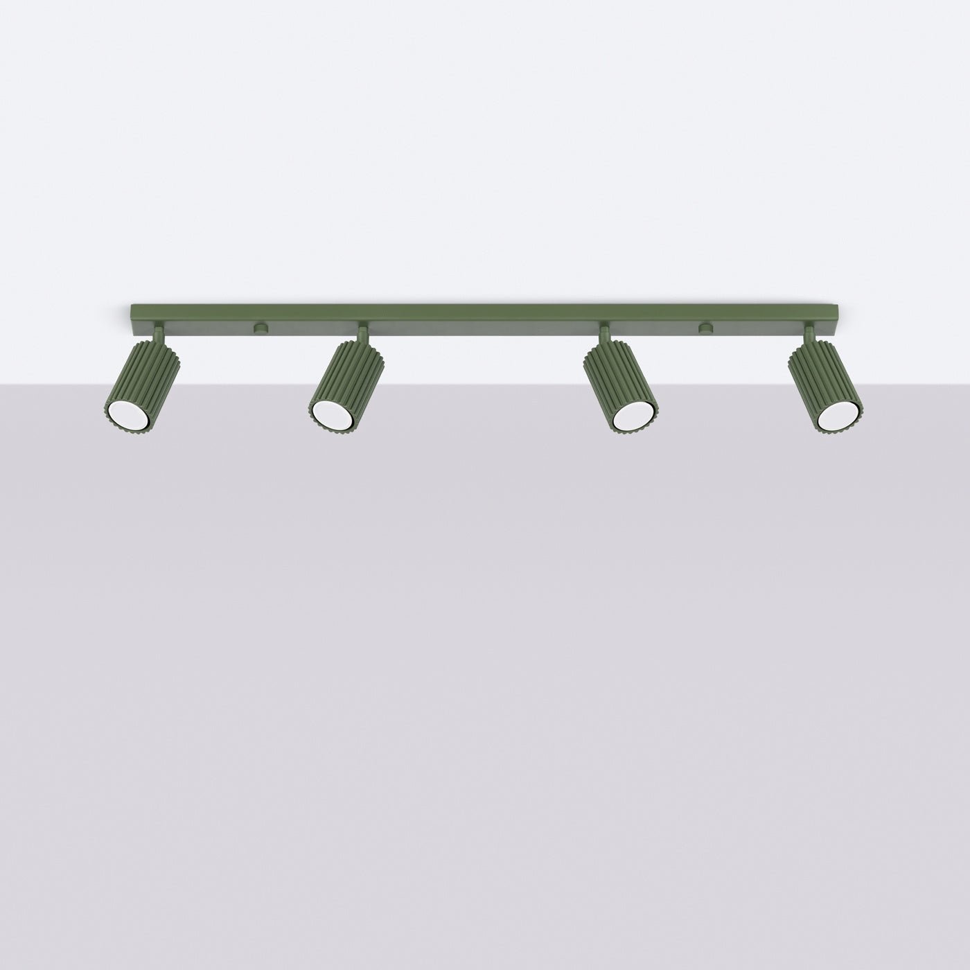 Deckenleuchte "KARBON 4L" – Deckenleuchte in Olivgrün | Dexity Lichtdesign