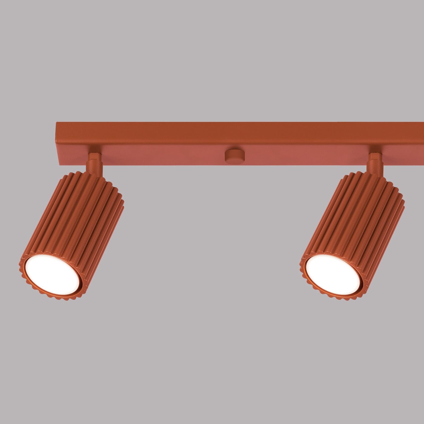 Deckenleuchte "KARBON 4L" – Deckenleuchte in Roter Ocker | Dexity Lichtdesign
