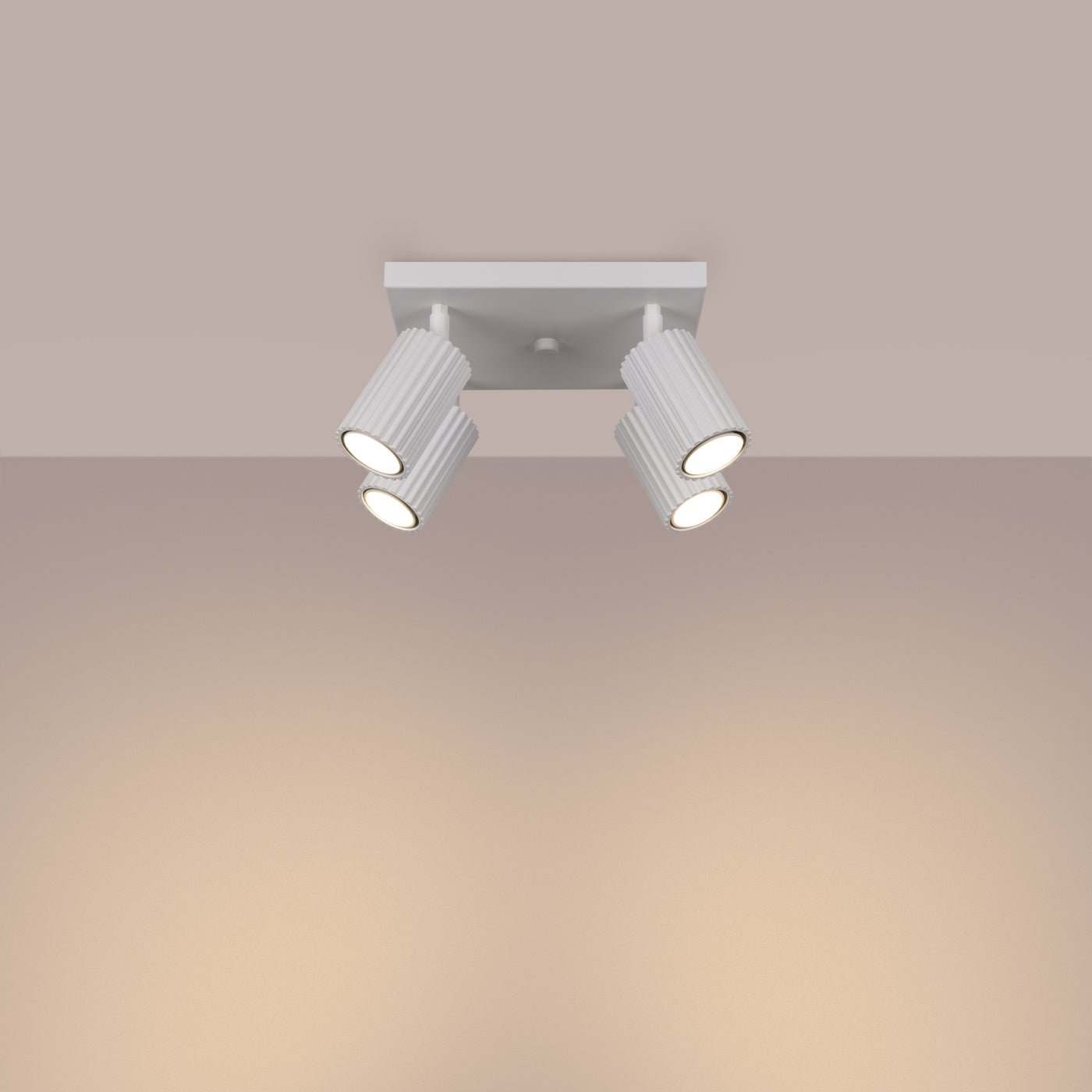 Deckenleuchte "KARBON 4" – Deckenleuchte in Weiß | Dexity Lichtdesign