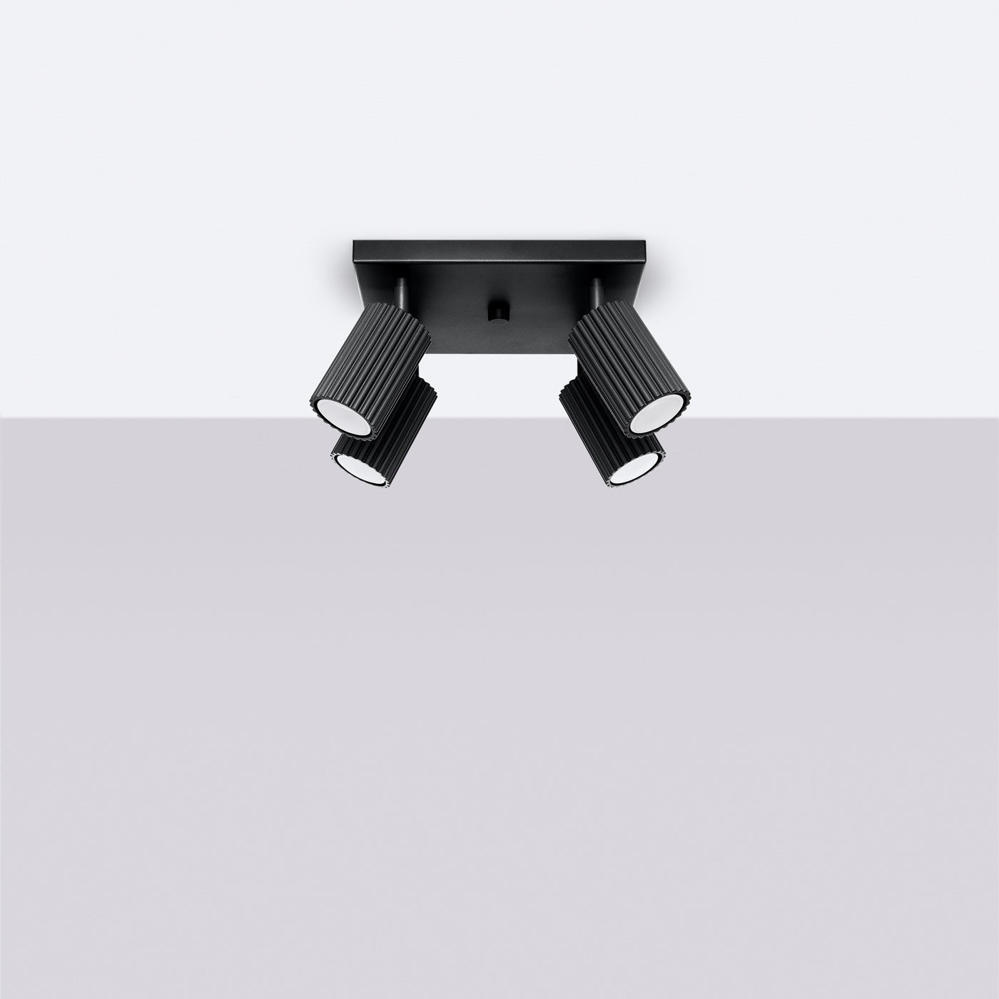 Deckenleuchte "KARBON 4" – Deckenleuchte in Schwarz | Dexity Lichtdesign