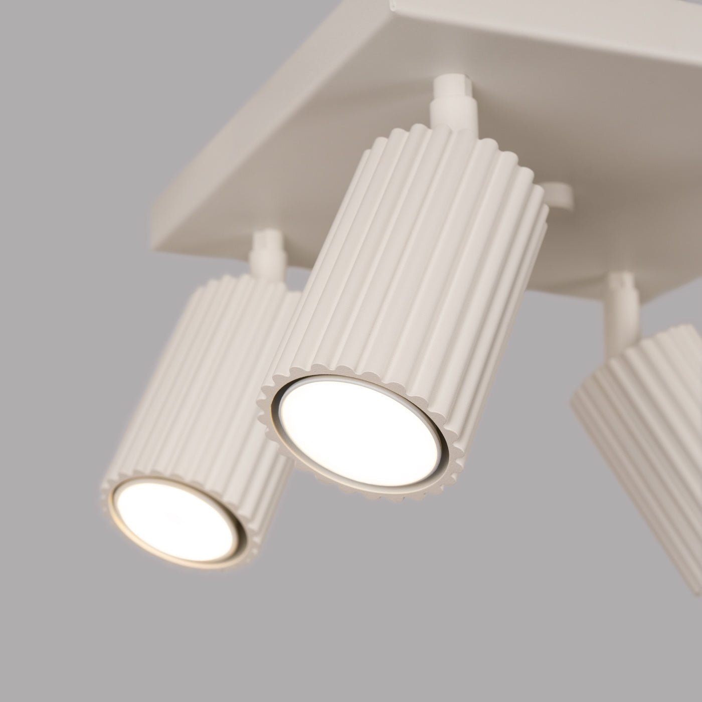 Deckenleuchte "KARBON 4" – Deckenleuchte in Beige | Dexity Lichtdesign