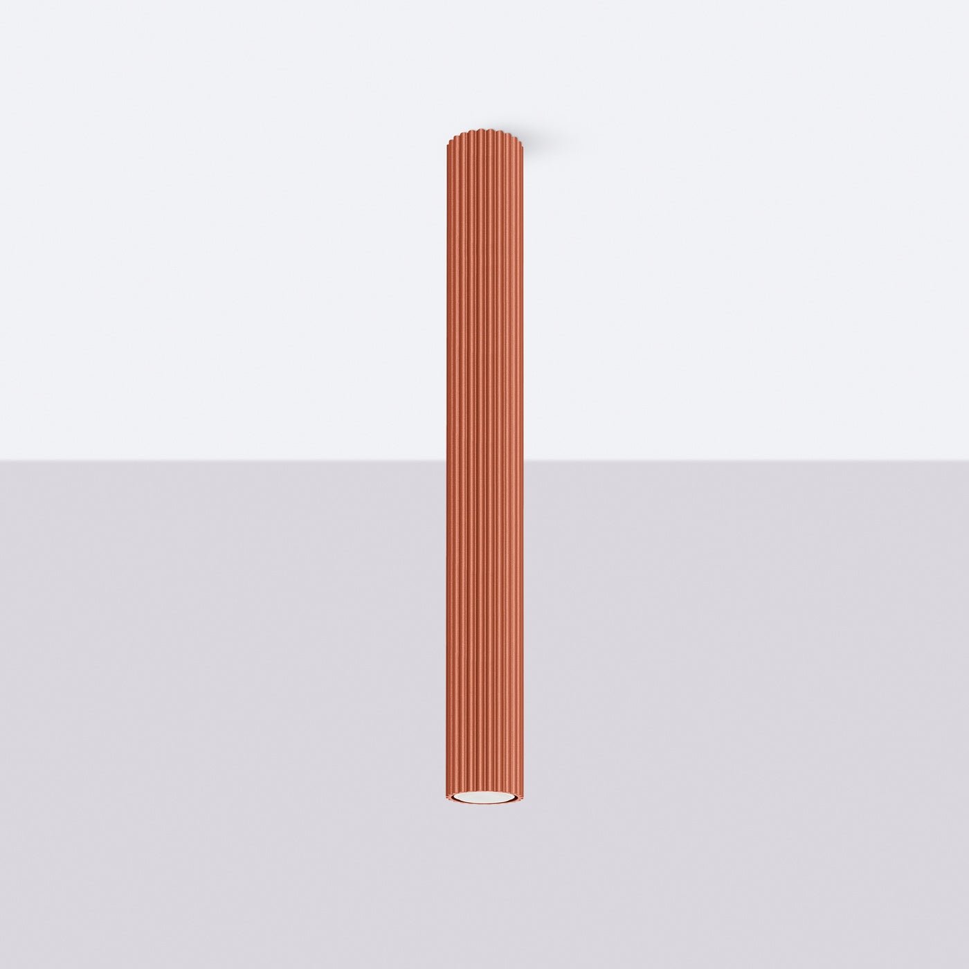 Deckenleuchte "KARBON 60" – Deckenleuchte in Roter Ocker | Dexity Lichtdesign