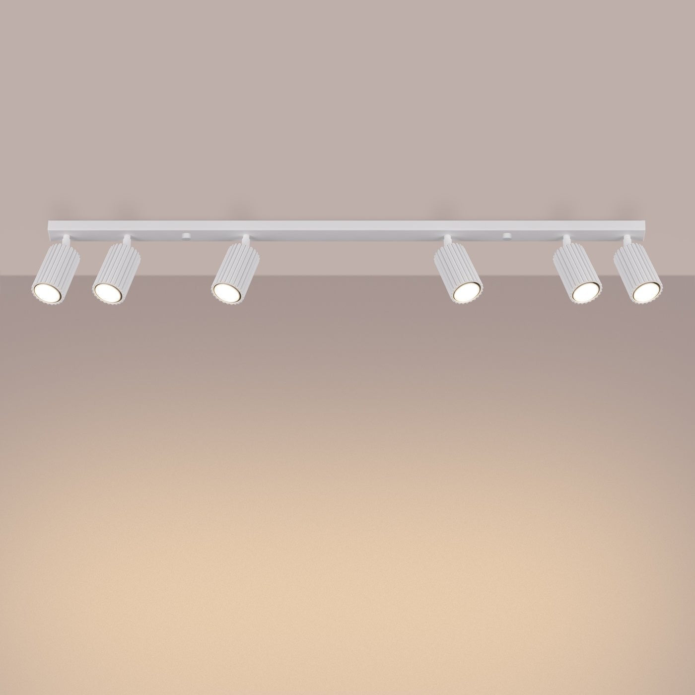 Deckenleuchte "KARBON 6L" – Deckenleuchte in Weiß | Dexity Lichtdesign