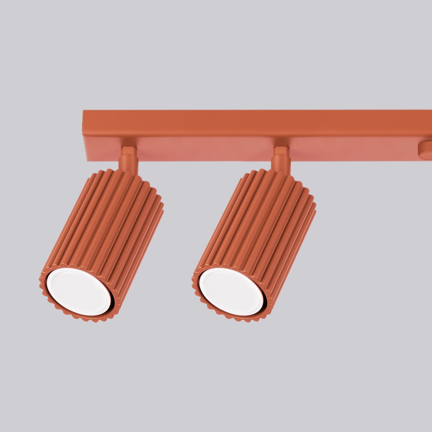 Deckenleuchte "KARBON 6L" – Deckenleuchte in Roter Ocker | Dexity Lichtdesign