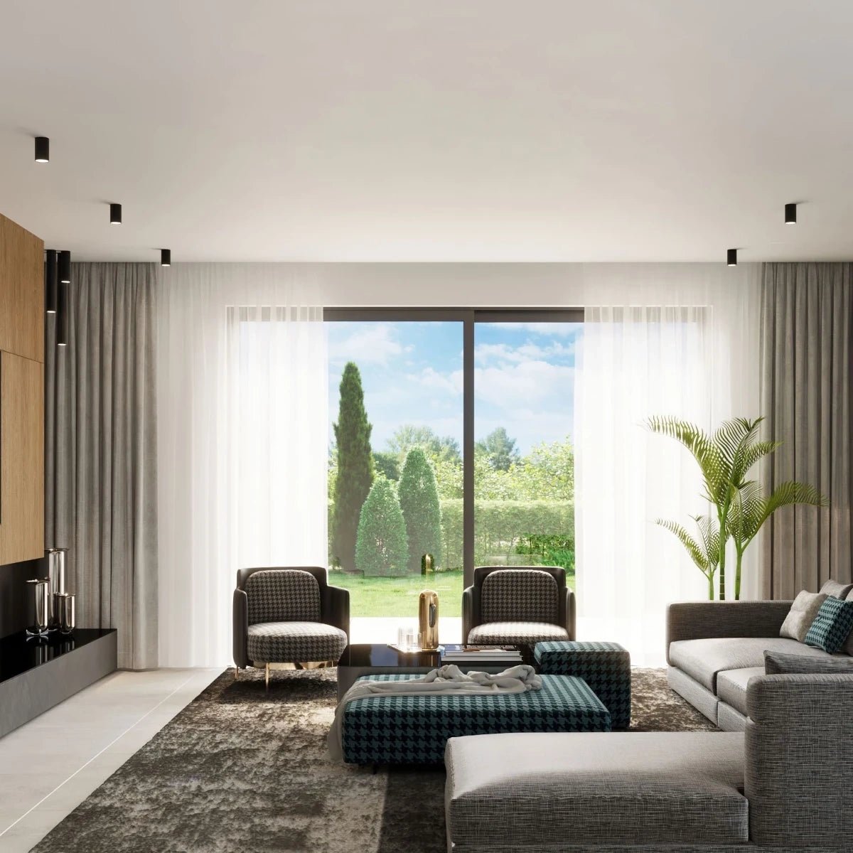 Deckenleuchte "LAGOS 60" – Deckenlampen in Schwarz | Dexity Lichtdesign