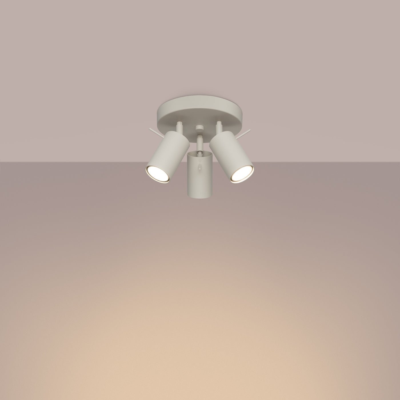 Deckenleuchte "RING 3P" – Deckenleuchte in Beige | Dexity Lichtdesign