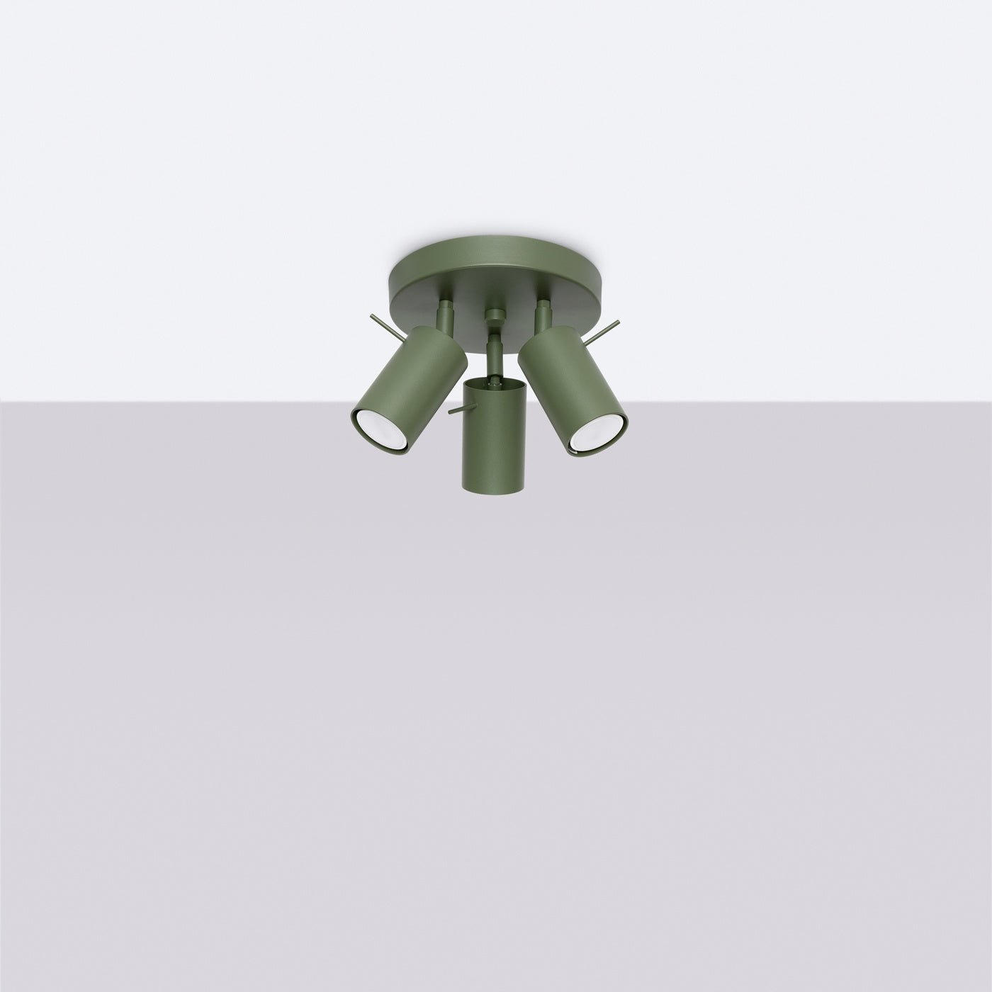 Deckenleuchte "RING 3P" – Deckenleuchte in Olivgrün | Dexity Lichtdesign