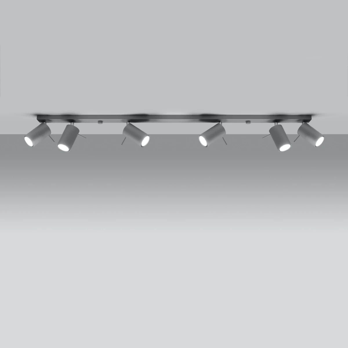 Deckenleuchte "RING 6L" – Deckenleuchte in Grau | Dexity Lichtdesign